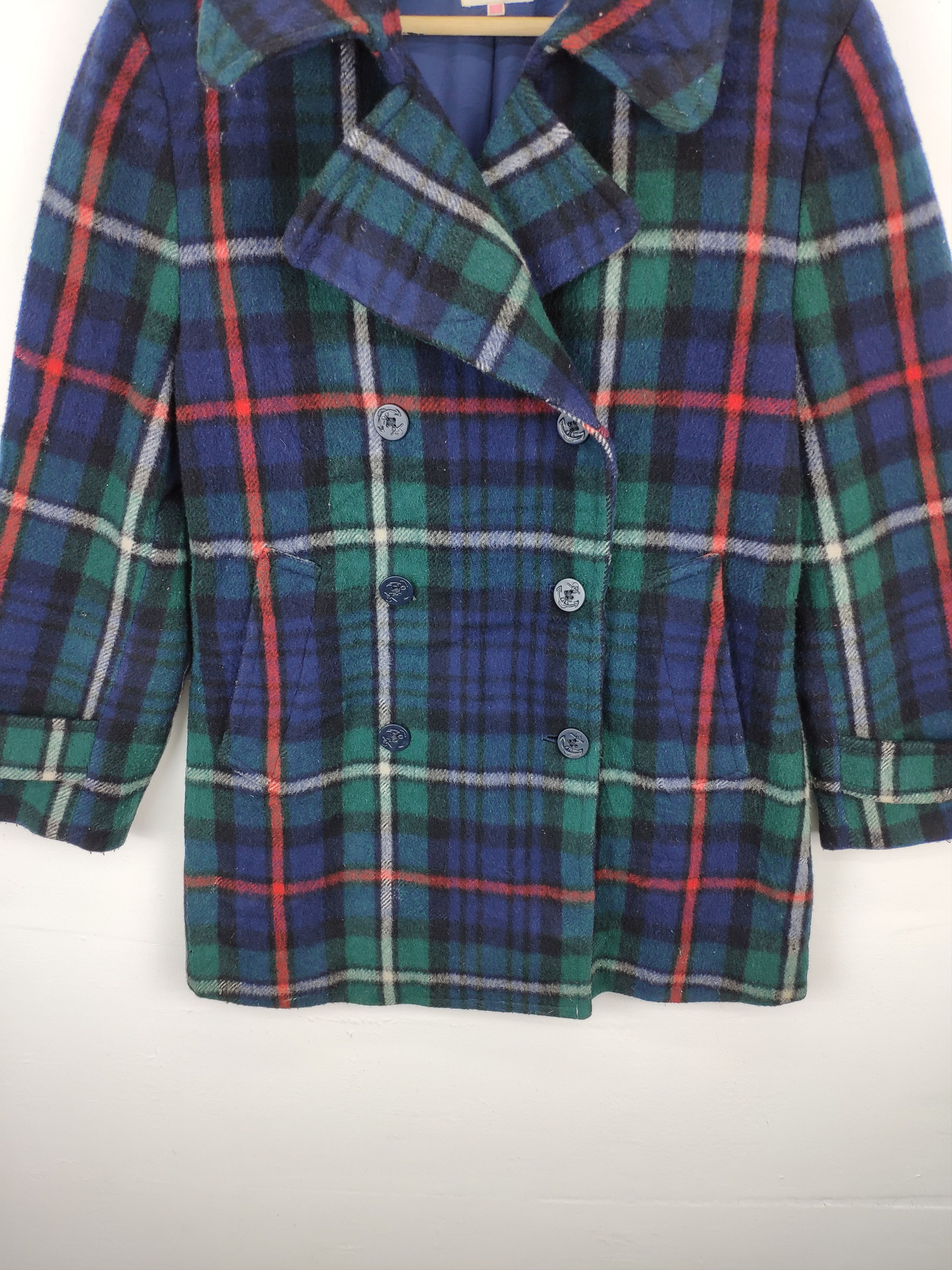 Vintage Vintage The Scotch House Wool Peacoat Double Breasted Size US M / EU 48-50 / 2 - 11 Thumbnail