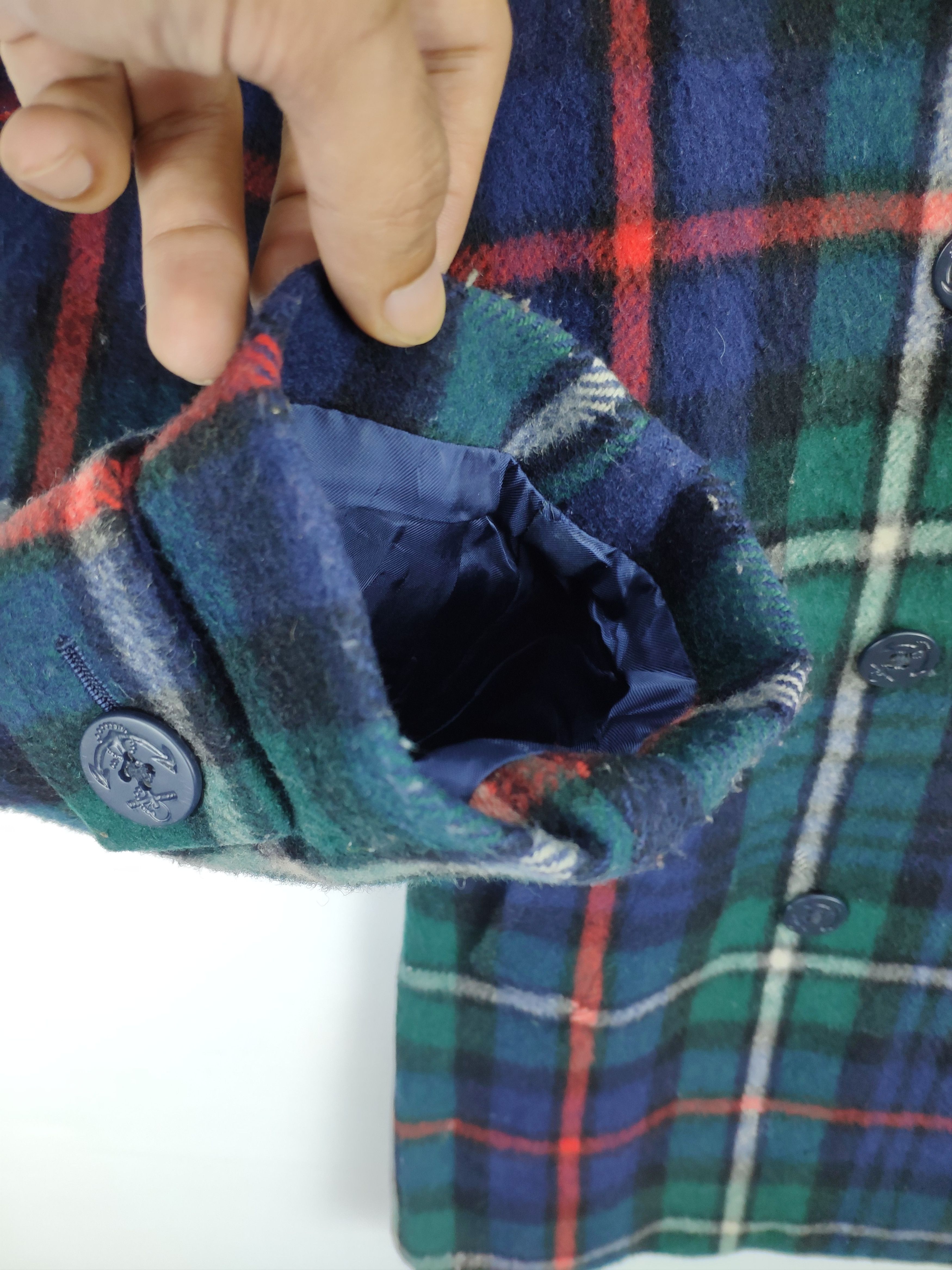 Vintage Vintage The Scotch House Wool Peacoat Double Breasted Size US M / EU 48-50 / 2 - 10 Thumbnail