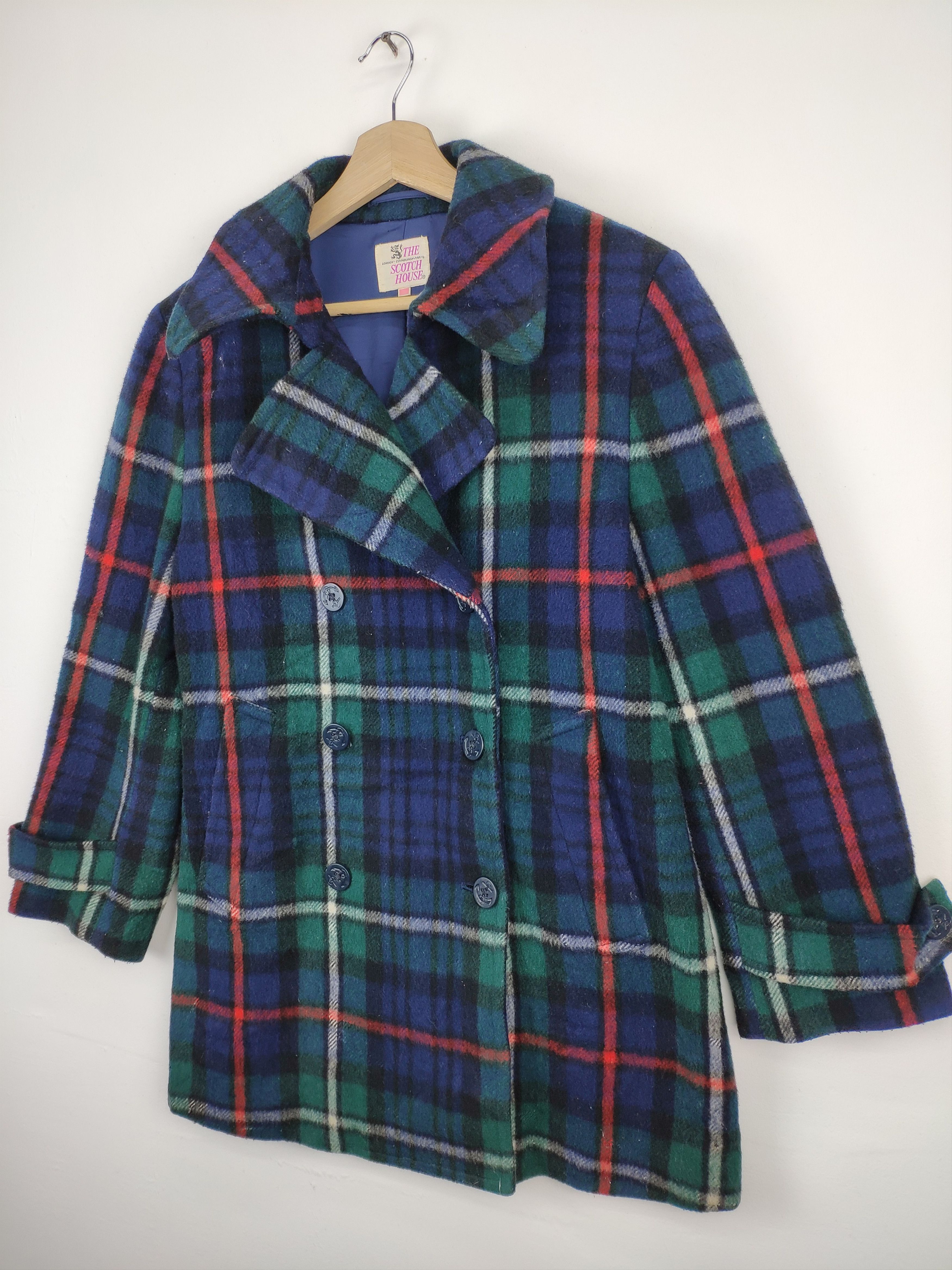 Vintage Vintage The Scotch House Wool Peacoat Double Breasted Size US M / EU 48-50 / 2 - 7 Thumbnail