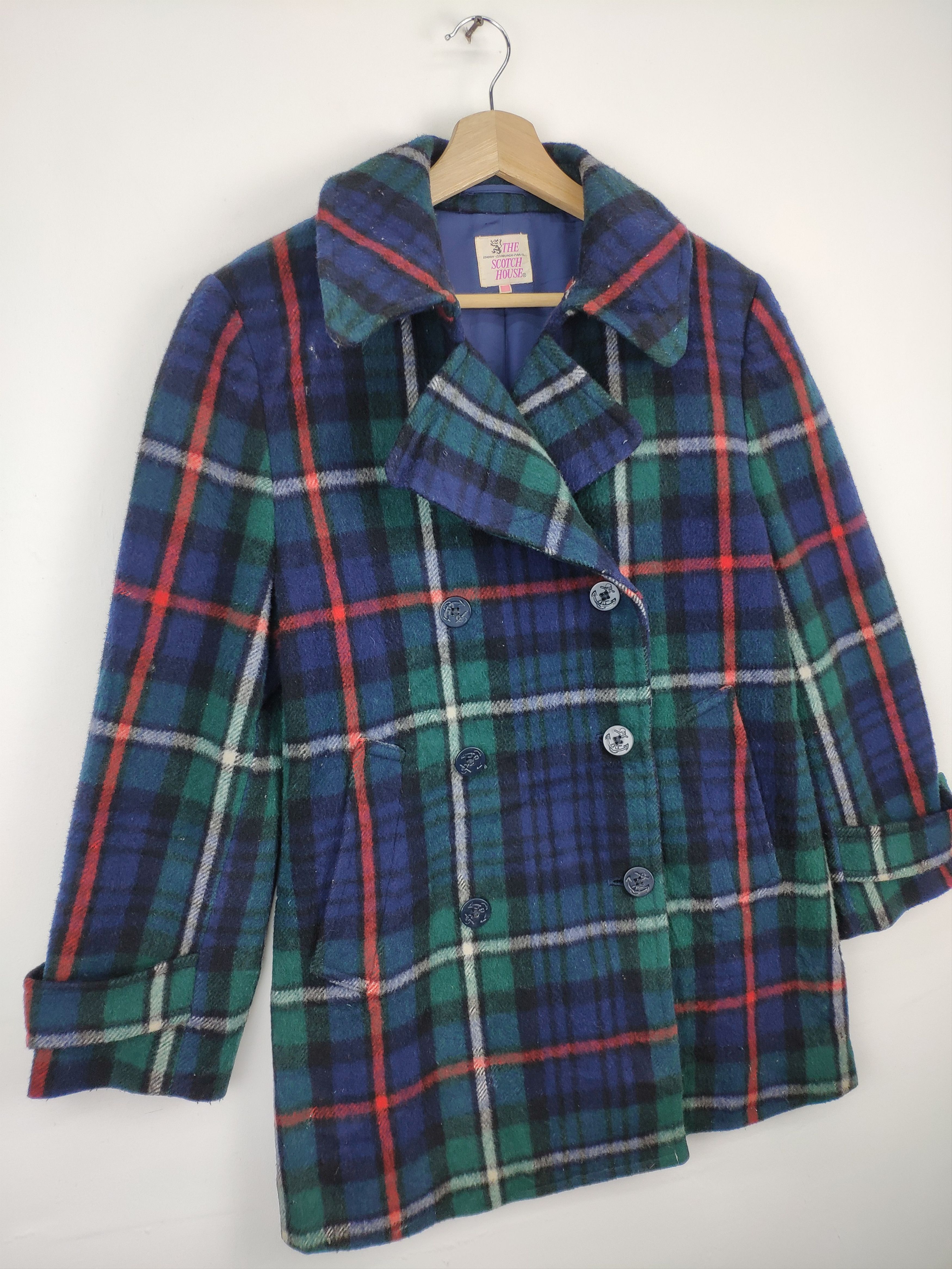 Vintage Vintage The Scotch House Wool Peacoat Double Breasted Size US M / EU 48-50 / 2 - 8 Thumbnail