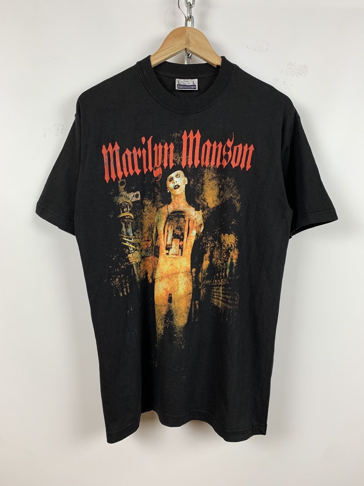 Band Tees × Marilyn Manson × Vintage 90s Vintage Marilyn