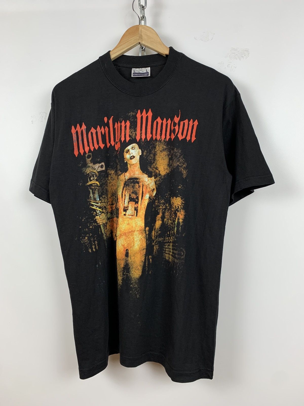 90s Vintage Marilyn Manson Tetragrammaton Band T-Shirt