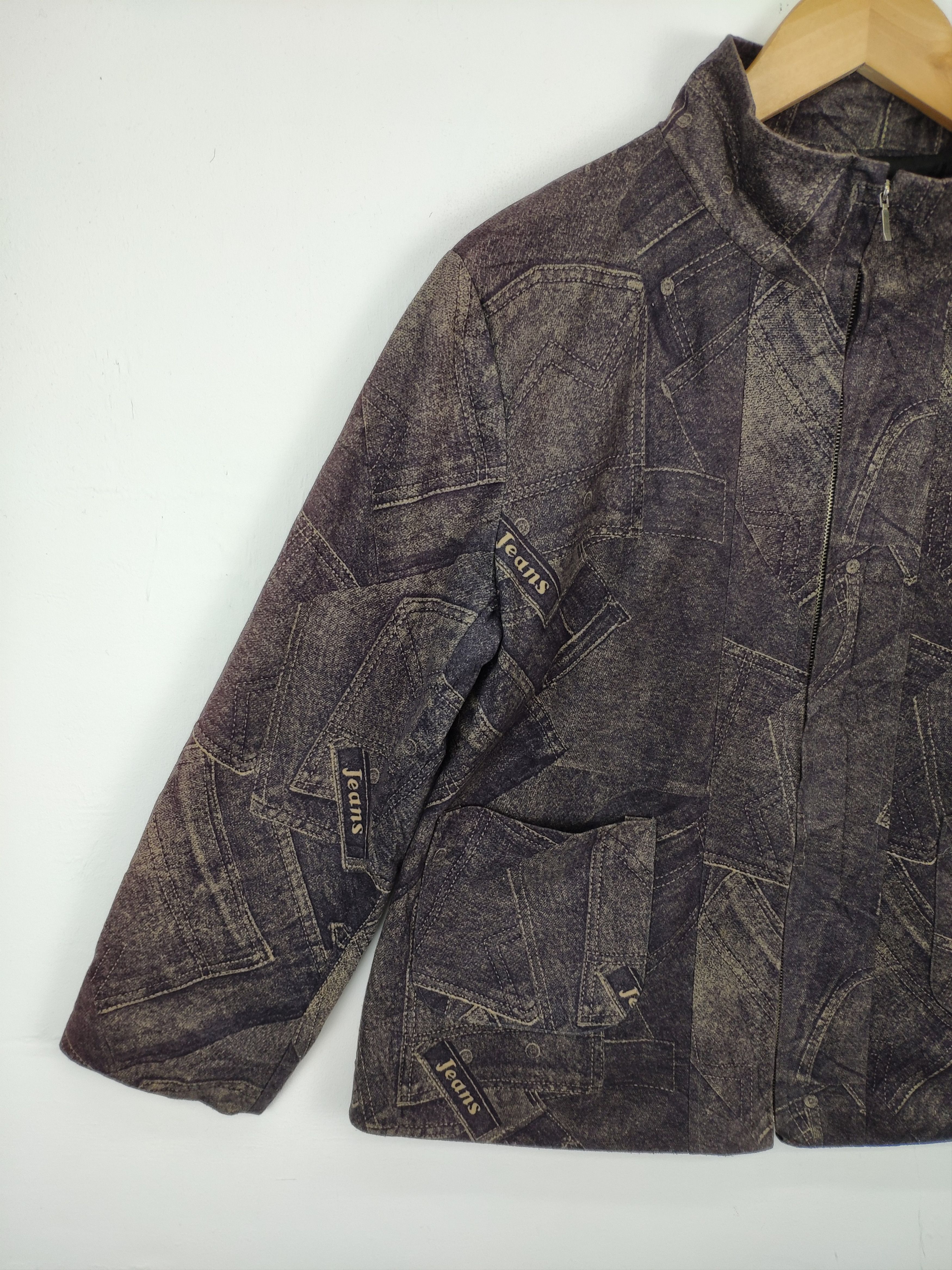 Japanese Brand × Le Grande Bleu (L.G.B.) × Vintage 🇯🇵 Vintage 90s Denim Jacket Printed Kapital Inspired Size US M / EU 48-50 / 2 - 10 Thumbnail