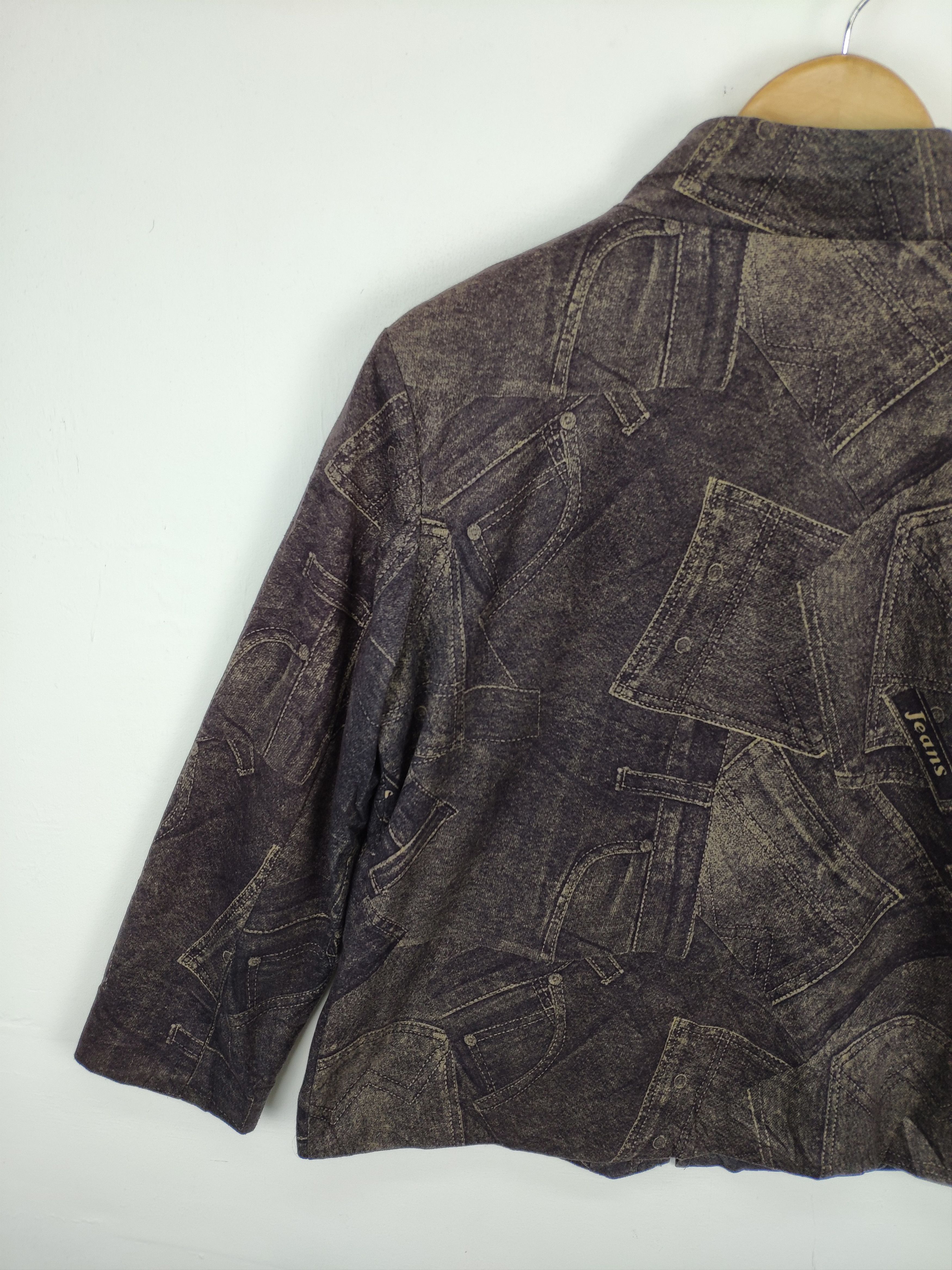 Japanese Brand × Le Grande Bleu (L.G.B.) × Vintage 🇯🇵 Vintage 90s Denim Jacket Printed Kapital Inspired Size US M / EU 48-50 / 2 - 14 Thumbnail