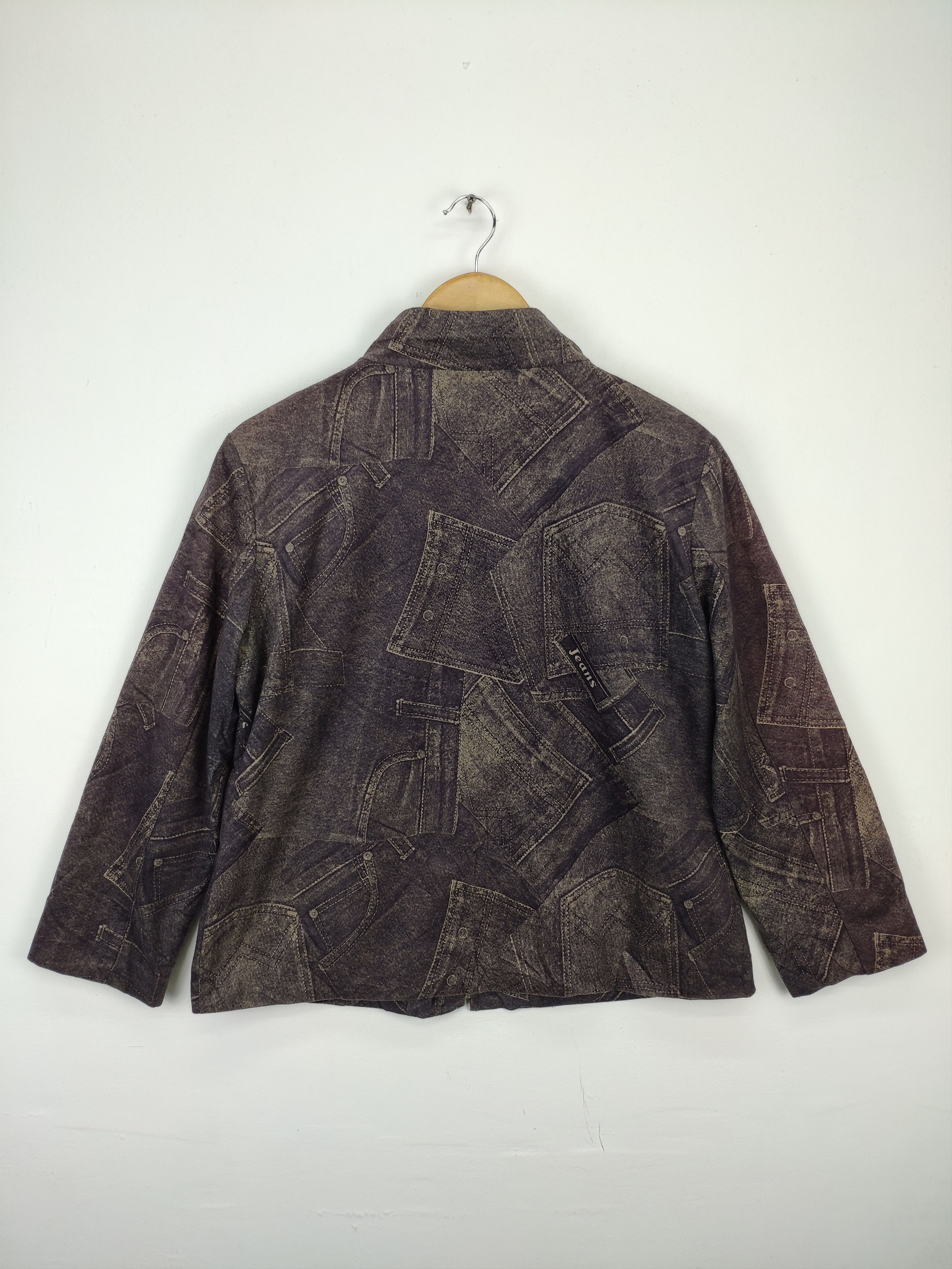 Japanese Brand × Le Grande Bleu (L.G.B.) × Vintage 🇯🇵 Vintage 90s Denim Jacket Printed Kapital Inspired Size US M / EU 48-50 / 2 - 2 Thumbnail