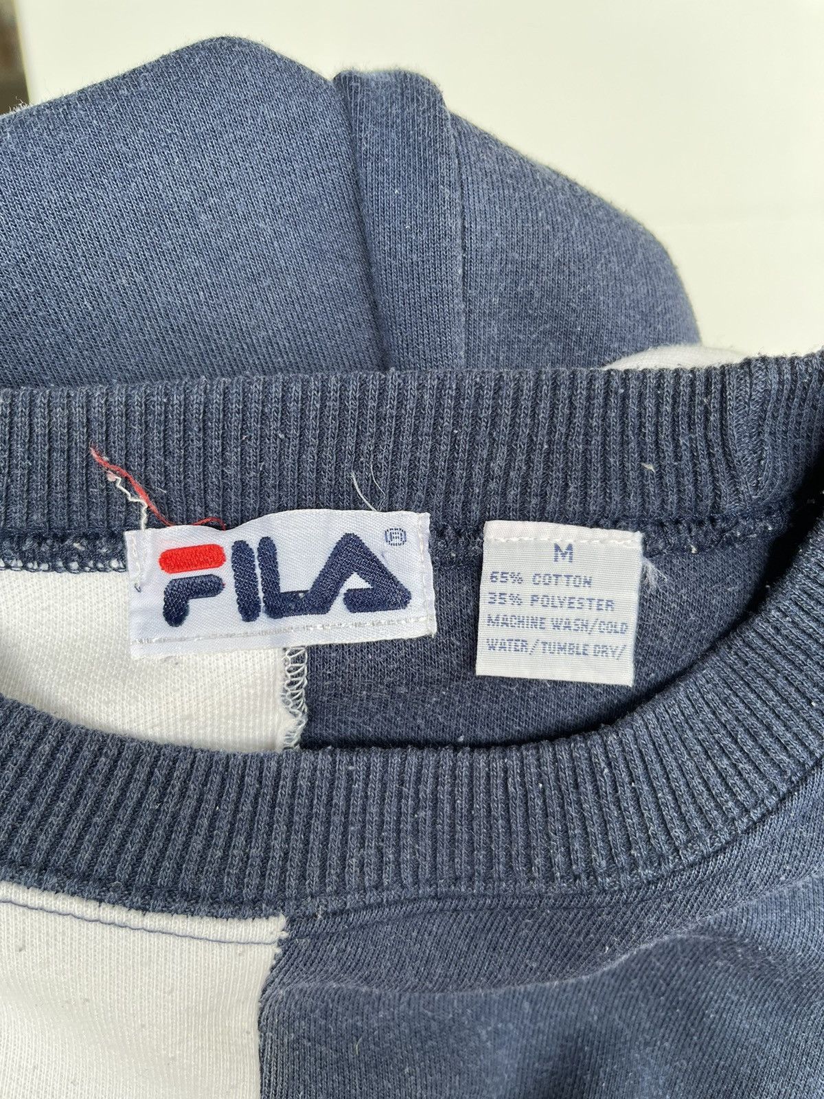 Fila × Vintage Vintage Fila Two Tones Sweatshirt Size US M / EU 48-50 / 2 - 7 Thumbnail