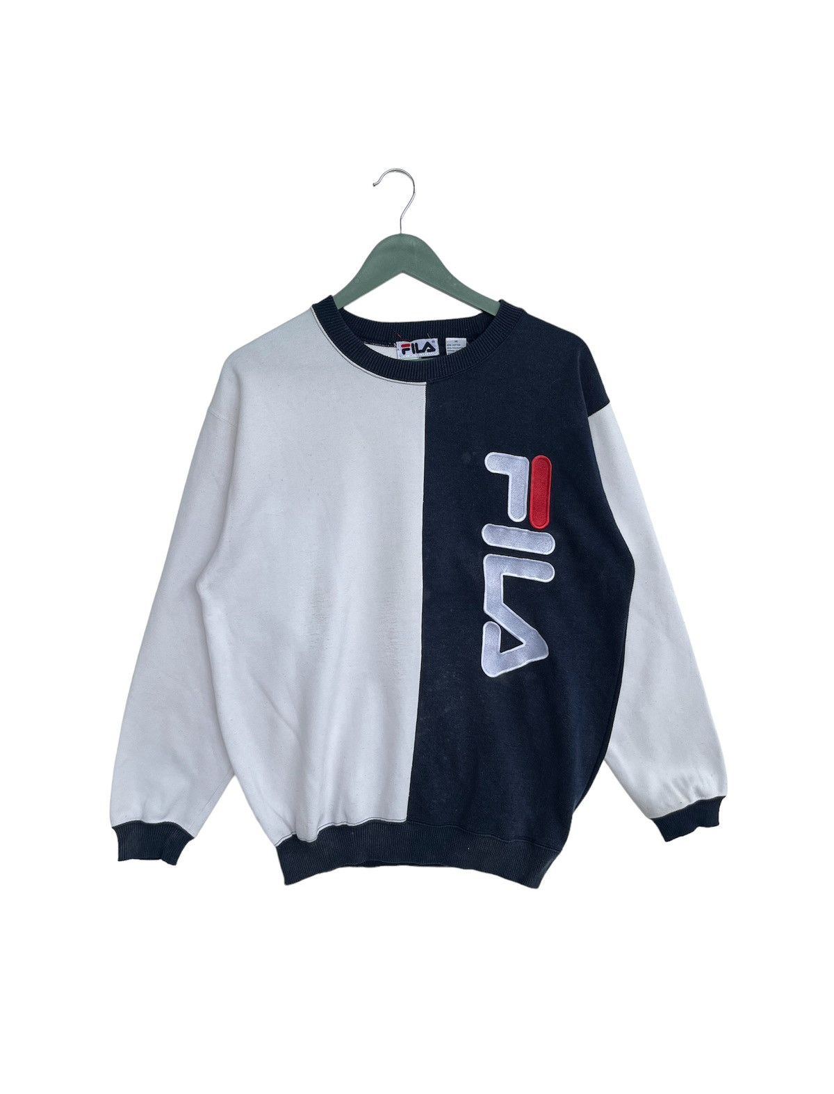 Fila × Vintage Vintage Fila Two Tones Sweatshirt Size US M / EU 48-50 / 2 - 1 Thumbnail