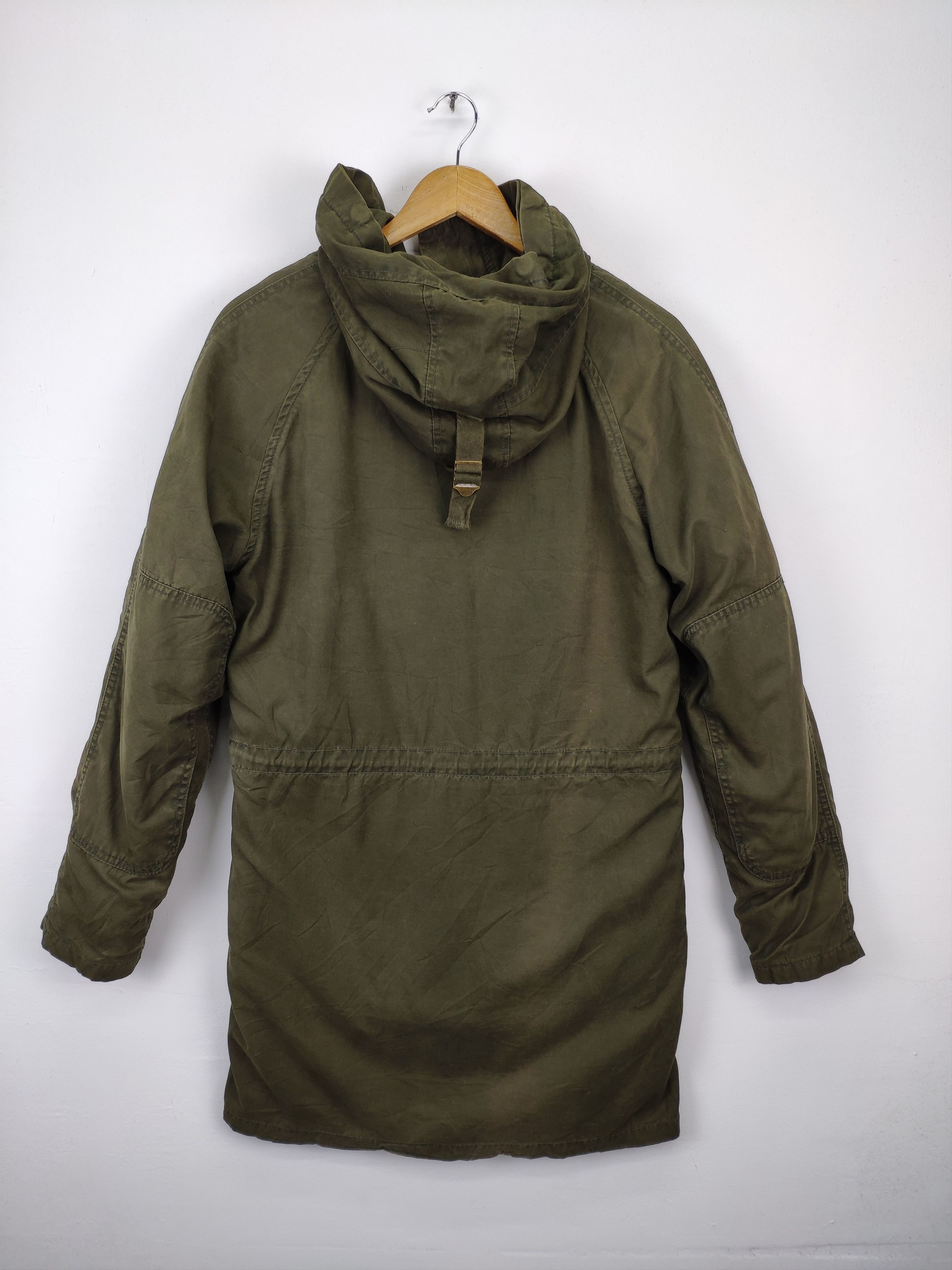 Japanese Brand × Le Grande Bleu (L.G.B.) × Vintage 🇯🇵 Vintage 1990s Hooded Parka Military Style Size US M / EU 48-50 / 2 - 2 Thumbnail