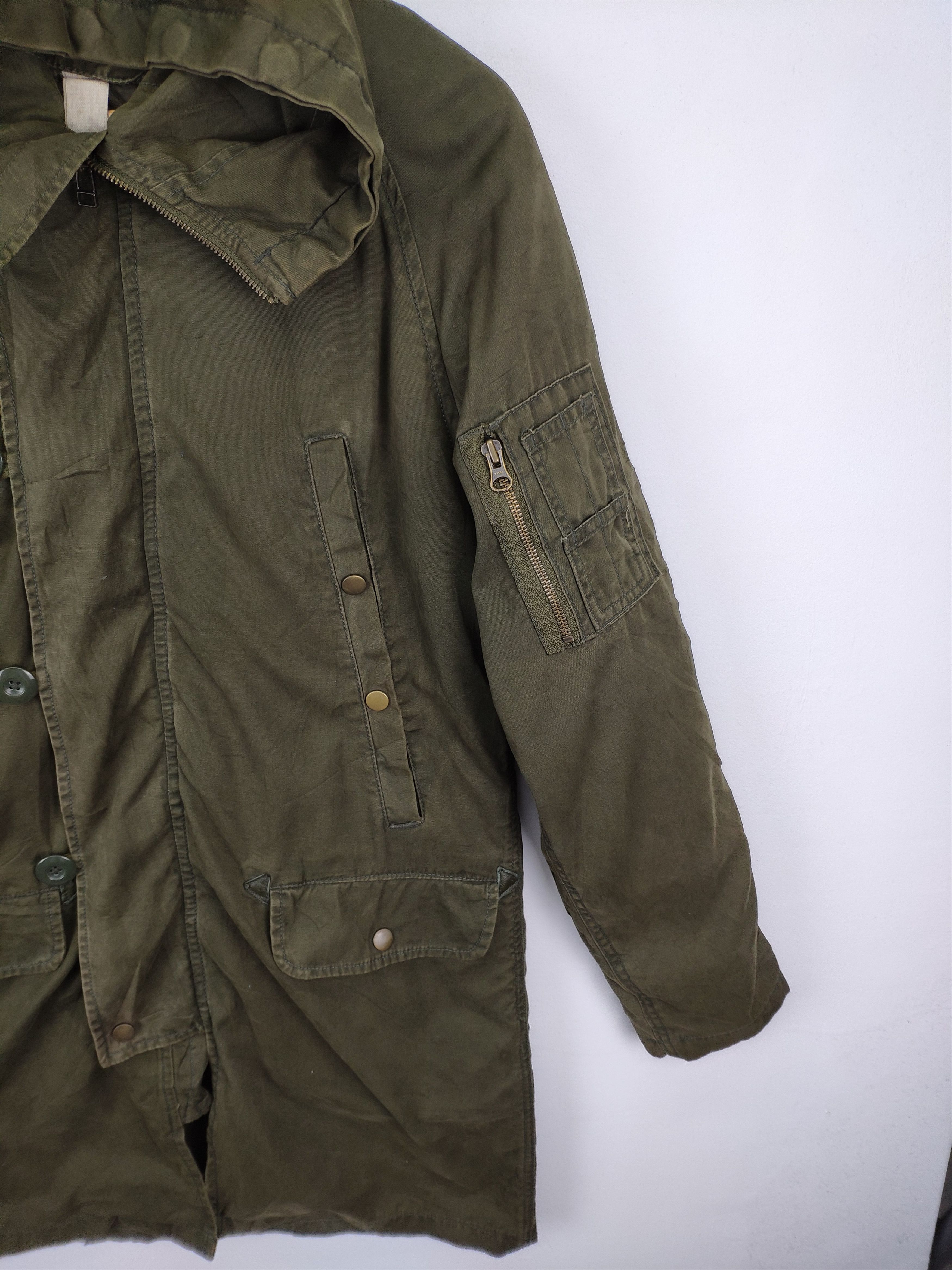 Japanese Brand × Le Grande Bleu (L.G.B.) × Vintage 🇯🇵 Vintage 1990s Hooded Parka Military Style Size US M / EU 48-50 / 2 - 7 Thumbnail