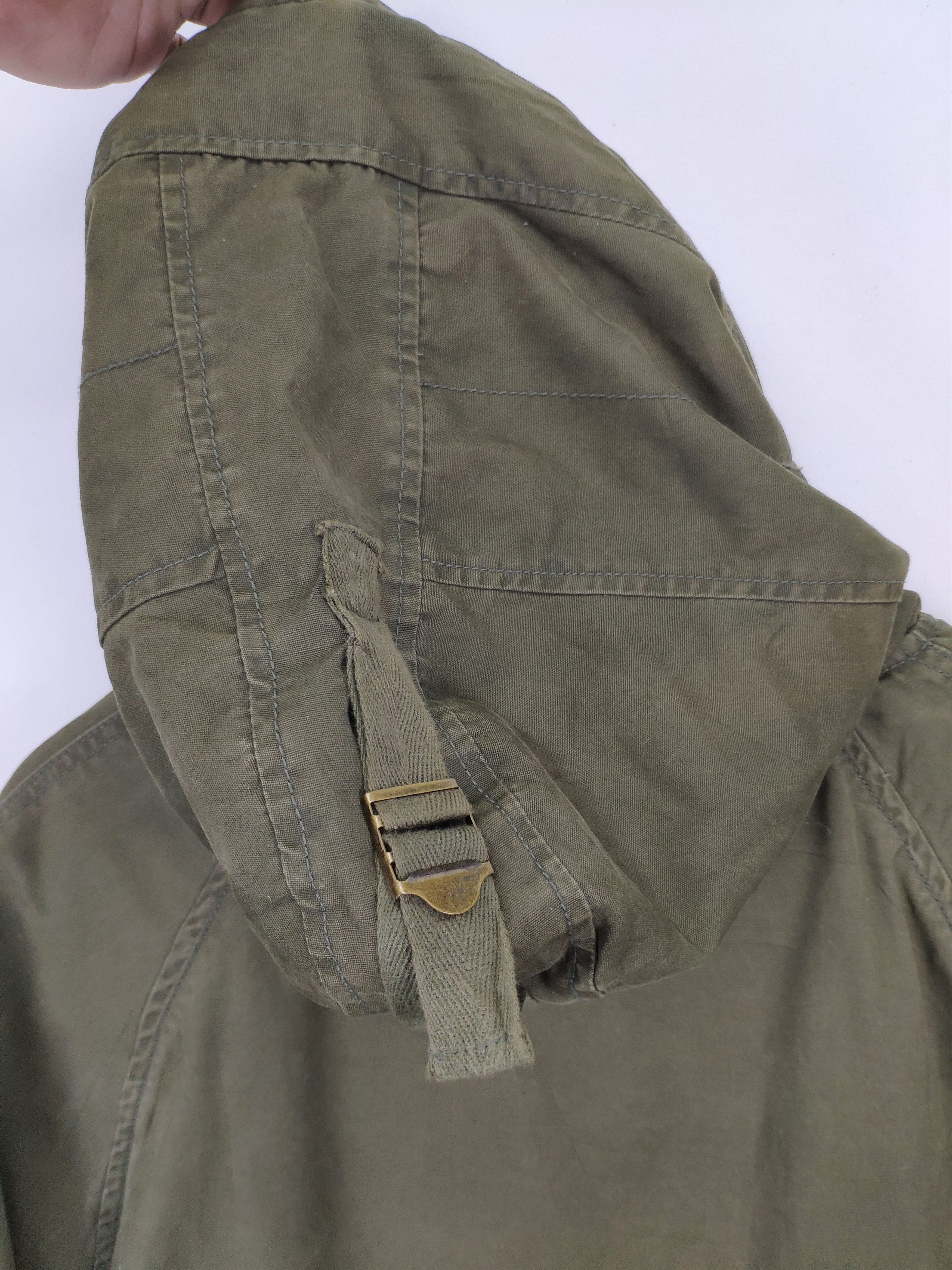 Japanese Brand × Le Grande Bleu (L.G.B.) × Vintage 🇯🇵 Vintage 1990s Hooded Parka Military Style Size US M / EU 48-50 / 2 - 19 Thumbnail
