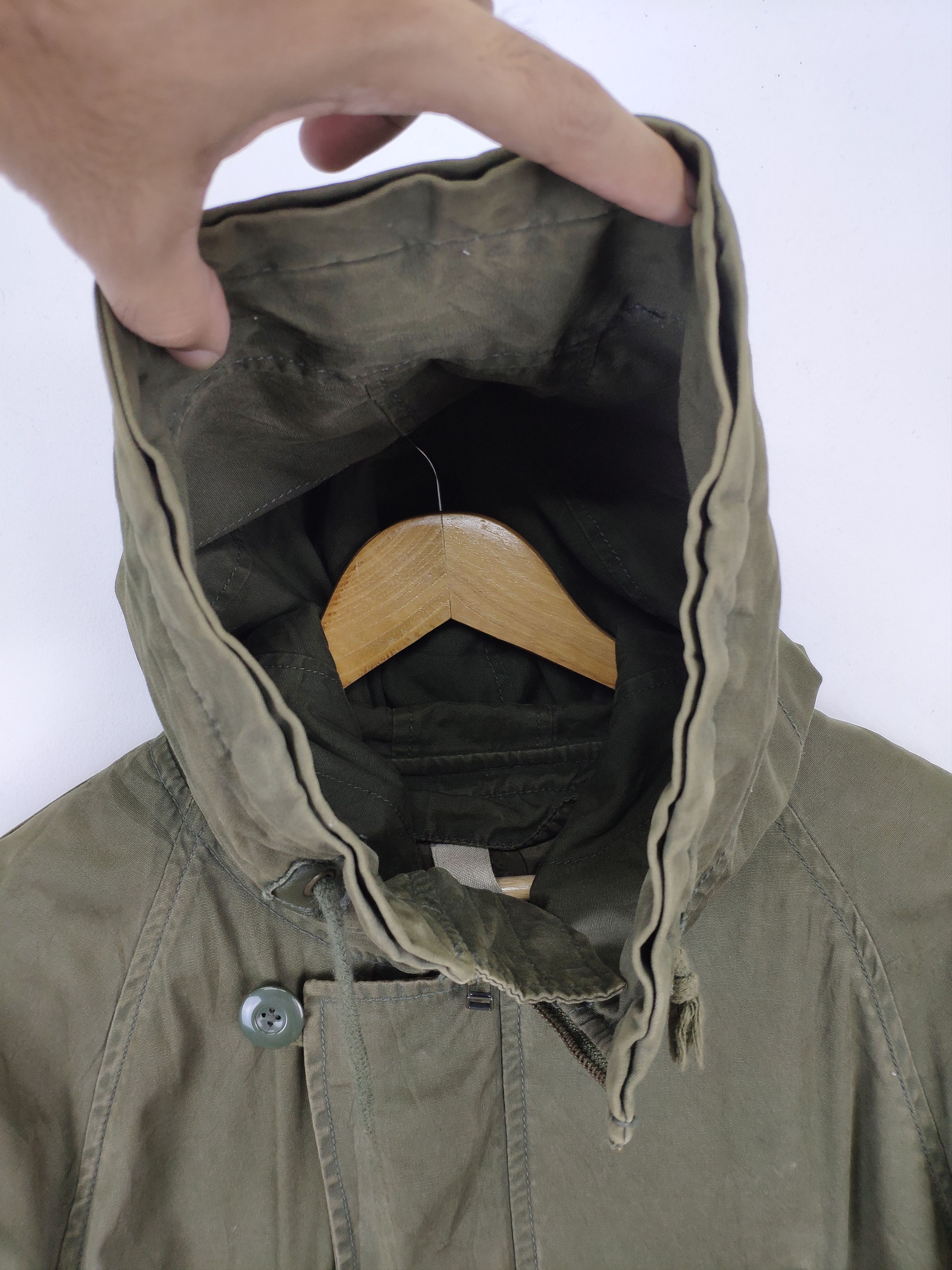 Japanese Brand × Le Grande Bleu (L.G.B.) × Vintage 🇯🇵 Vintage 1990s Hooded Parka Military Style Size US M / EU 48-50 / 2 - 14 Thumbnail