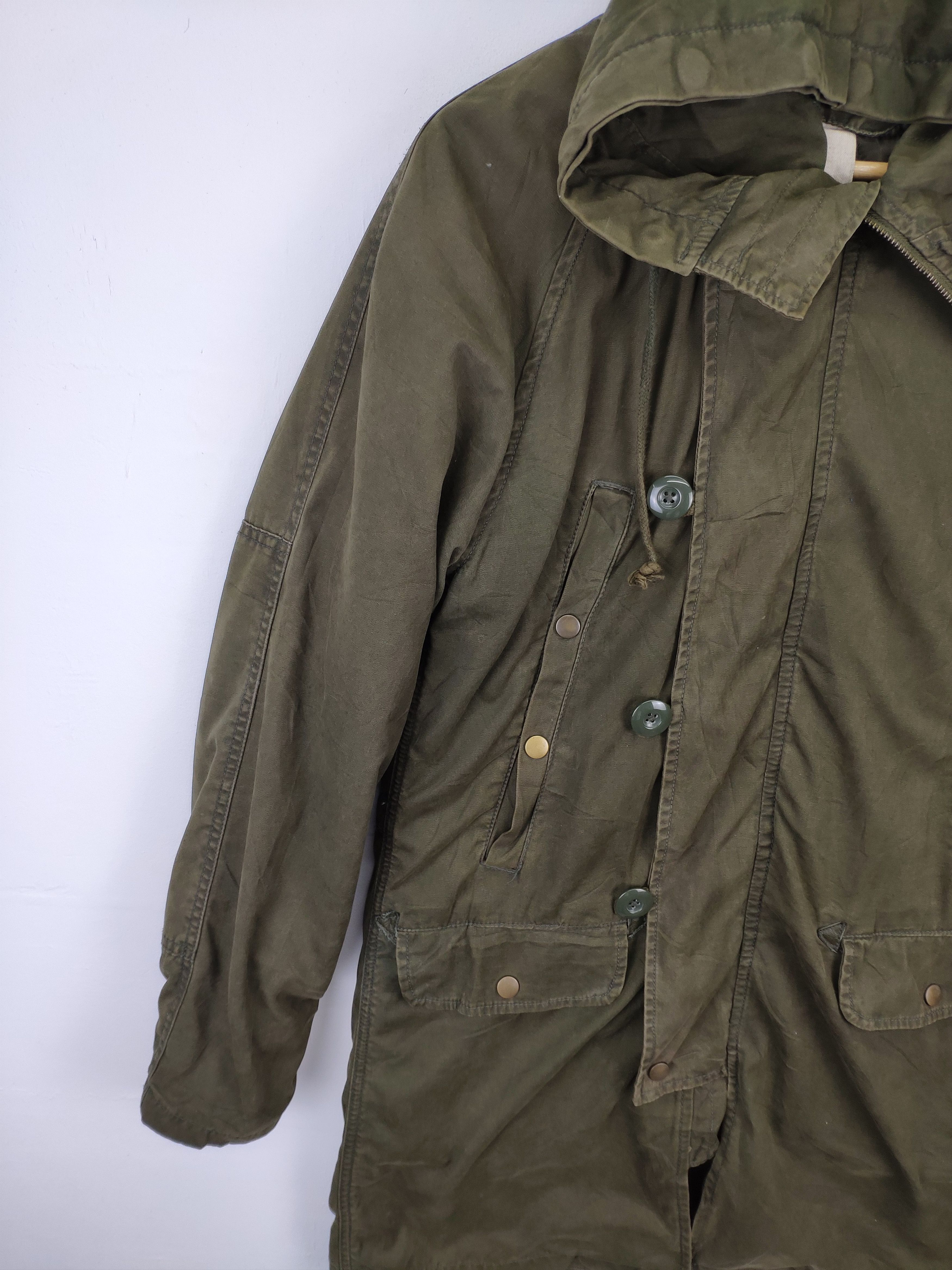 Japanese Brand × Le Grande Bleu (L.G.B.) × Vintage 🇯🇵 Vintage 1990s Hooded Parka Military Style Size US M / EU 48-50 / 2 - 8 Thumbnail