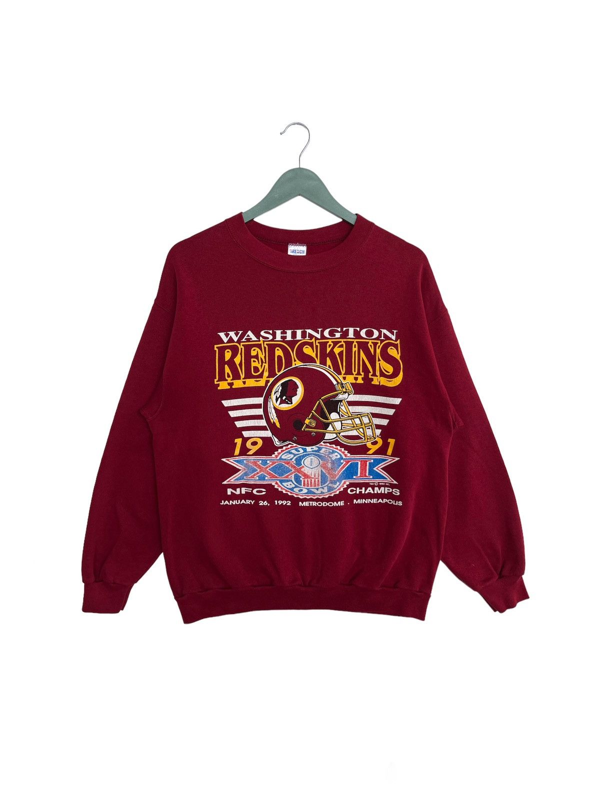 Other 1991 Washington Red Skin Super Bowl Champ Sweatshirt Size US L / EU 52-54 / 3 - 1 Thumbnail