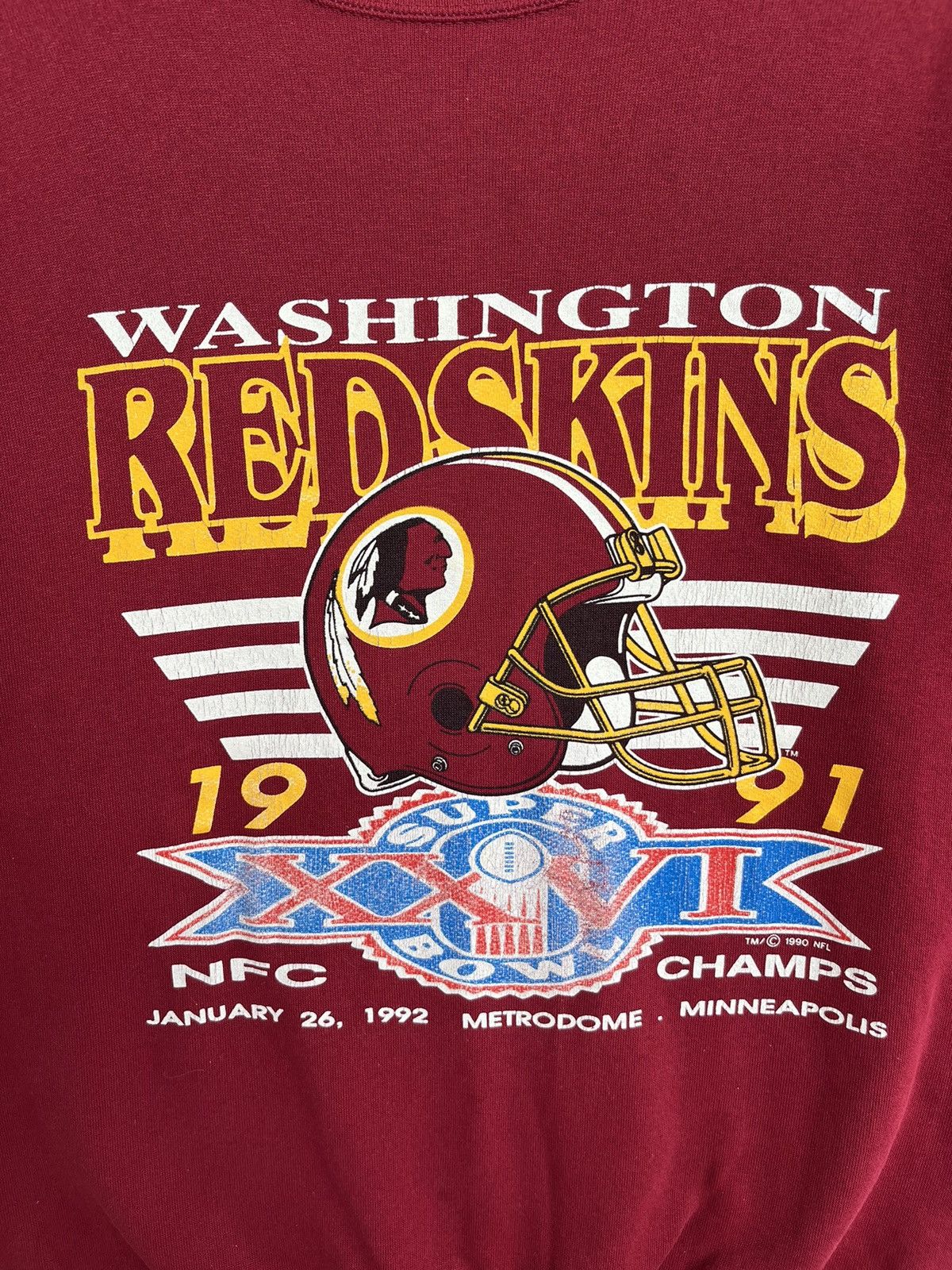 Other 1991 Washington Red Skin Super Bowl Champ Sweatshirt Size US L / EU 52-54 / 3 - 3 Thumbnail