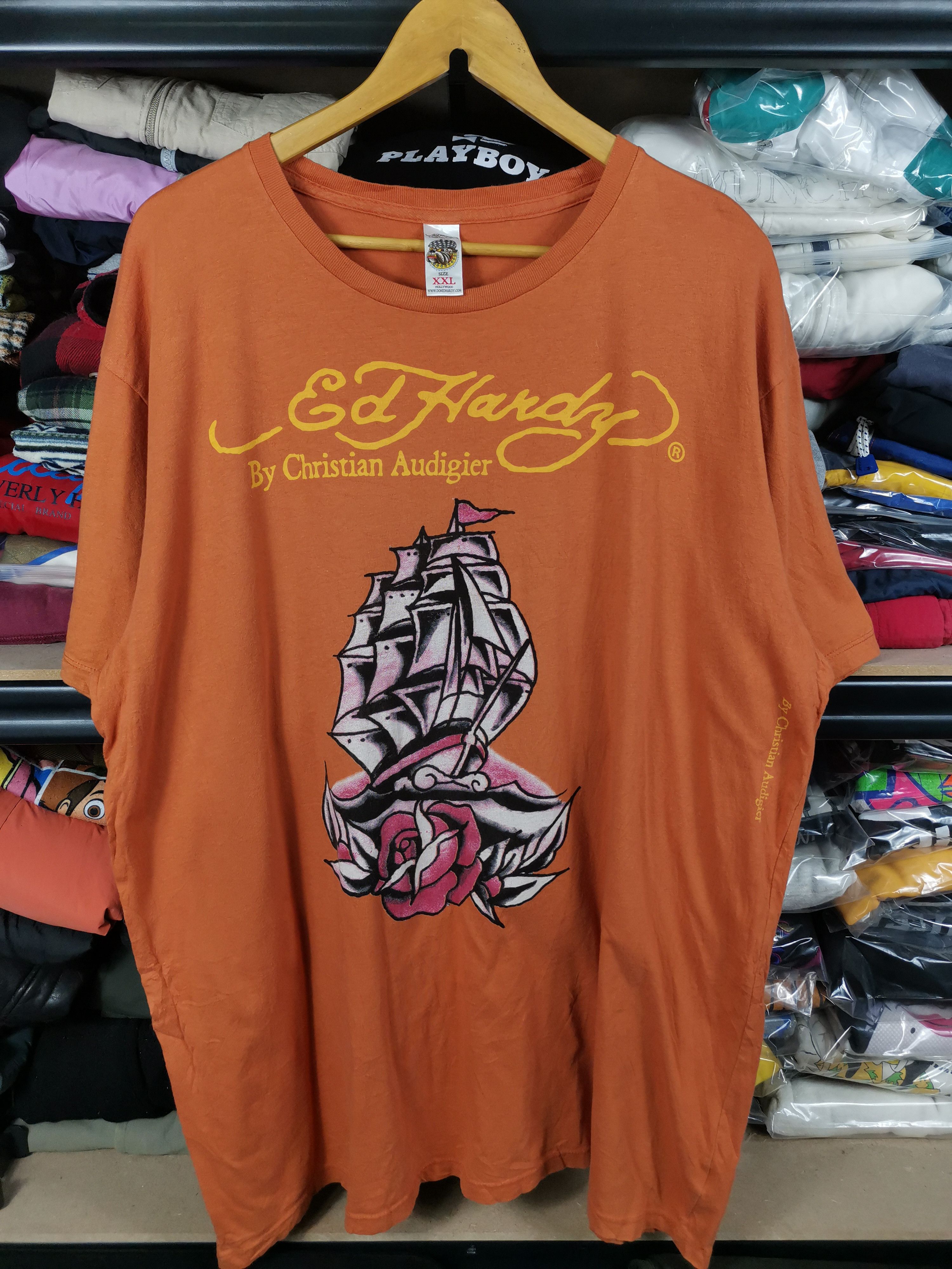 Christian Audigier Vintage Ed Hardy Christian Audigier Tshirt Size US XXL / EU 58 / 5 - 1 Thumbnail