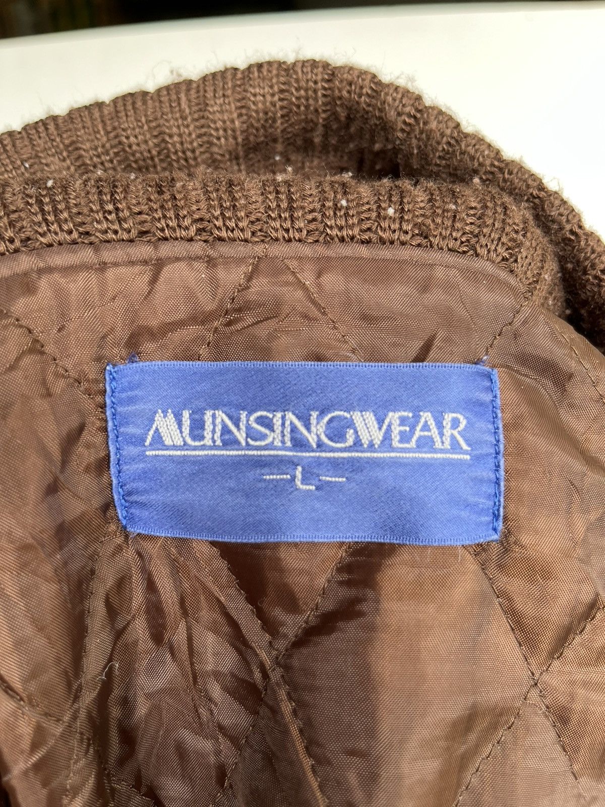 Japanese Brand × Vintage Vintage Munsingwear Cardigan Size L / US 10 / IT 46 - 6 Thumbnail