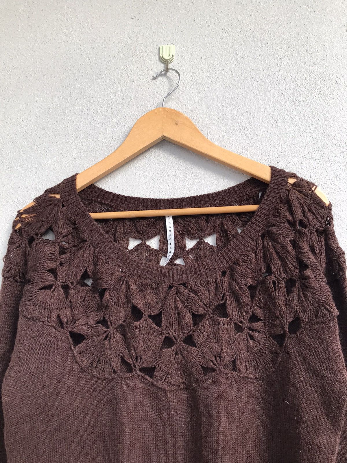 Issey Miyake × Vintage Vtg Issey Miyake Sunao Kuwahara Knit Sweater Size M / US 6-8 / IT 42-44 - 2 Thumbnail
