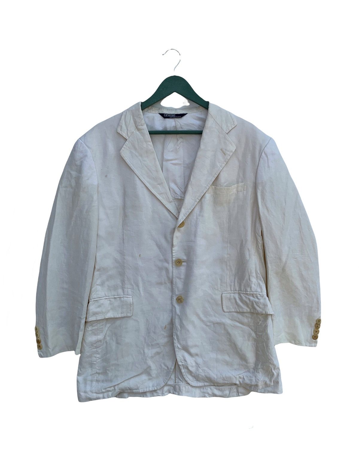 Designer × Polo Ralph Lauren Vintage Polo By Ralph Lauren Blazer Size 44S - 1 Thumbnail