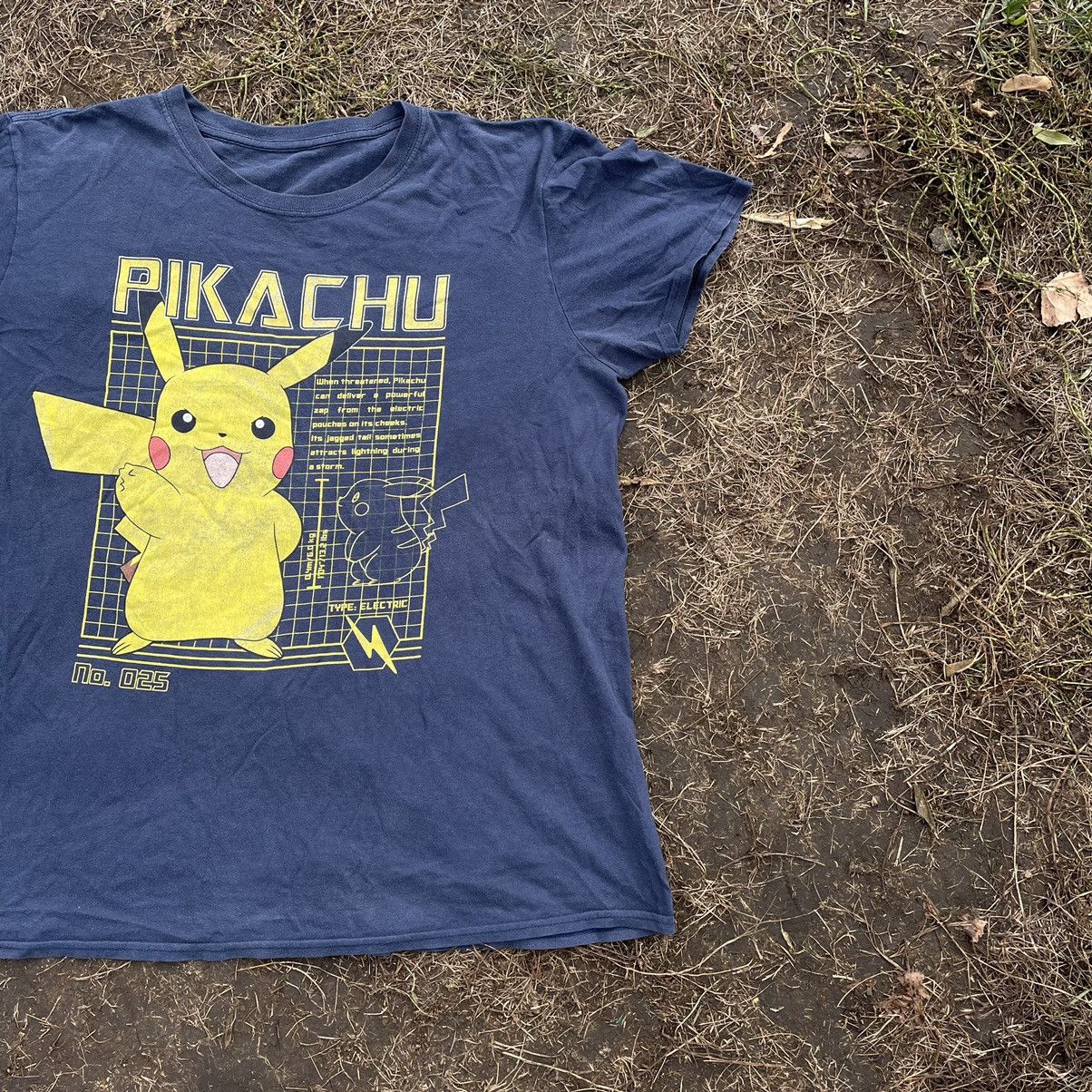 Vintage Vintage Y2K Pokemon Sun Faded Graphic Tee Streetwear Boxy M Size US M / EU 48-50 / 2 - 2 Thumbnail