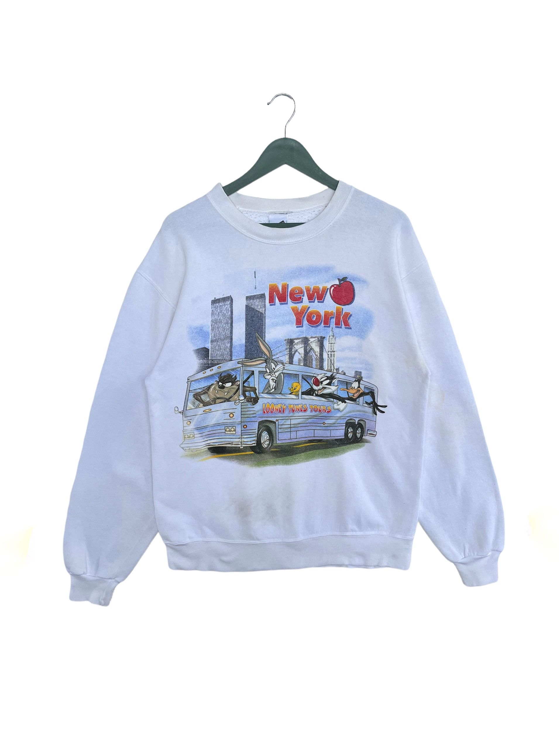Cartoon Network × Warner Bros Vintage 1999 Looney Tunes Tour New York Sweatshirt Size US M / EU 48-50 / 2 - 1 Thumbnail