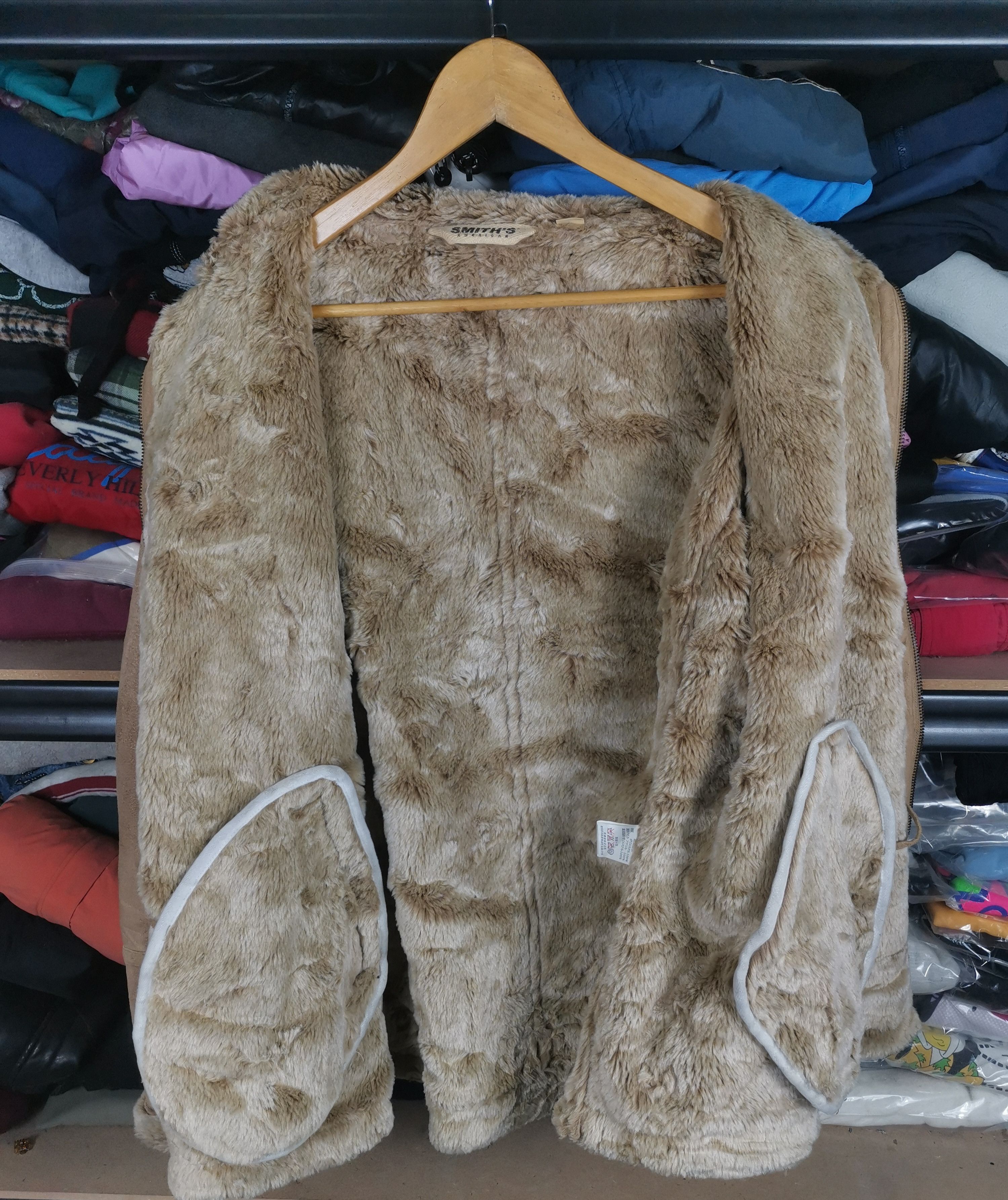 Smith's American Vintage Smith's American Faux Fur Shearling Jacket Size US L / EU 52-54 / 3 - 2 Thumbnail