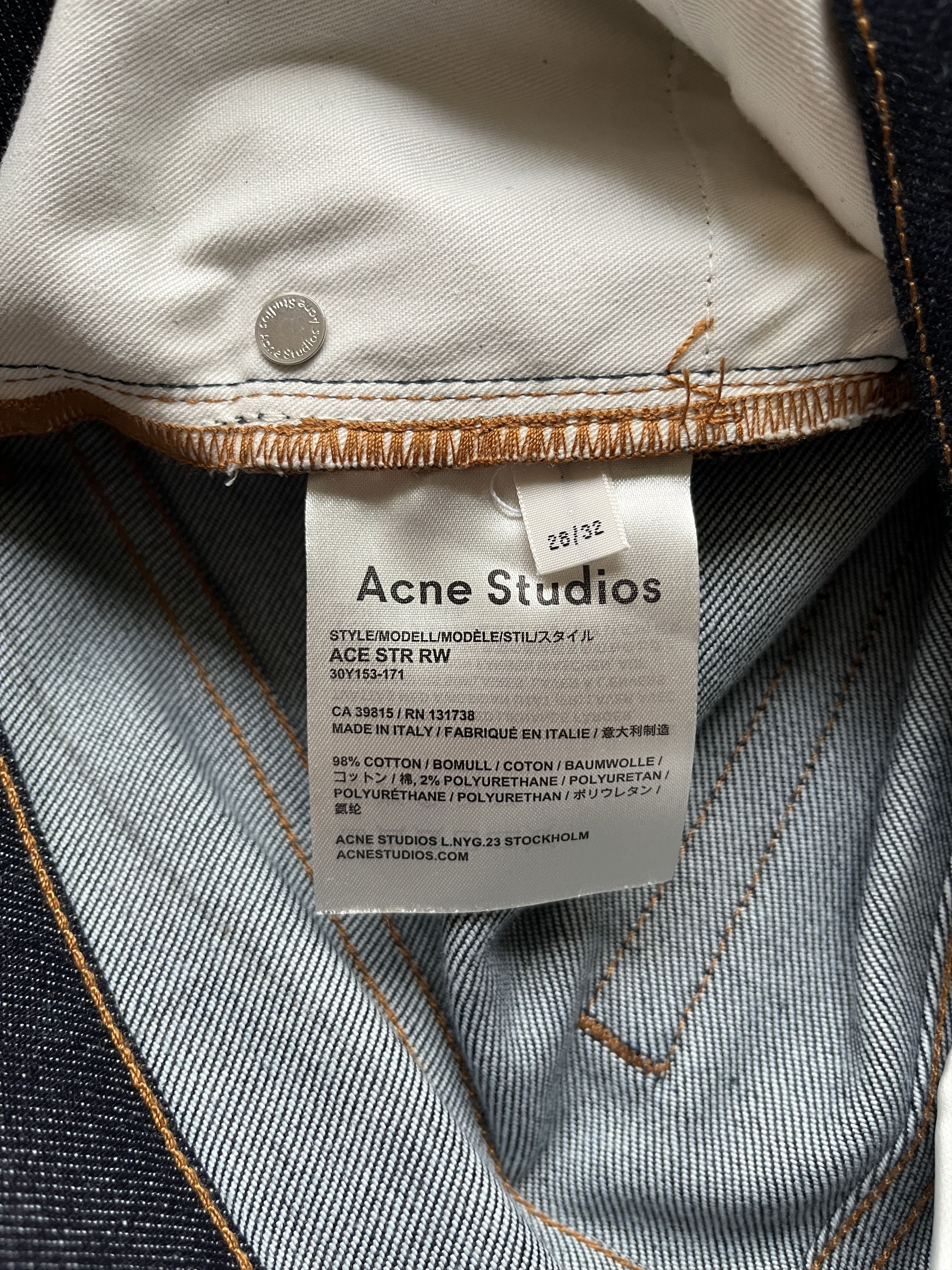 Acne Studios ⚡️QUICK SALE⚡️Acne Studios Blue Raw Denim Jeans Size US 28 / EU 44 - 4 Thumbnail