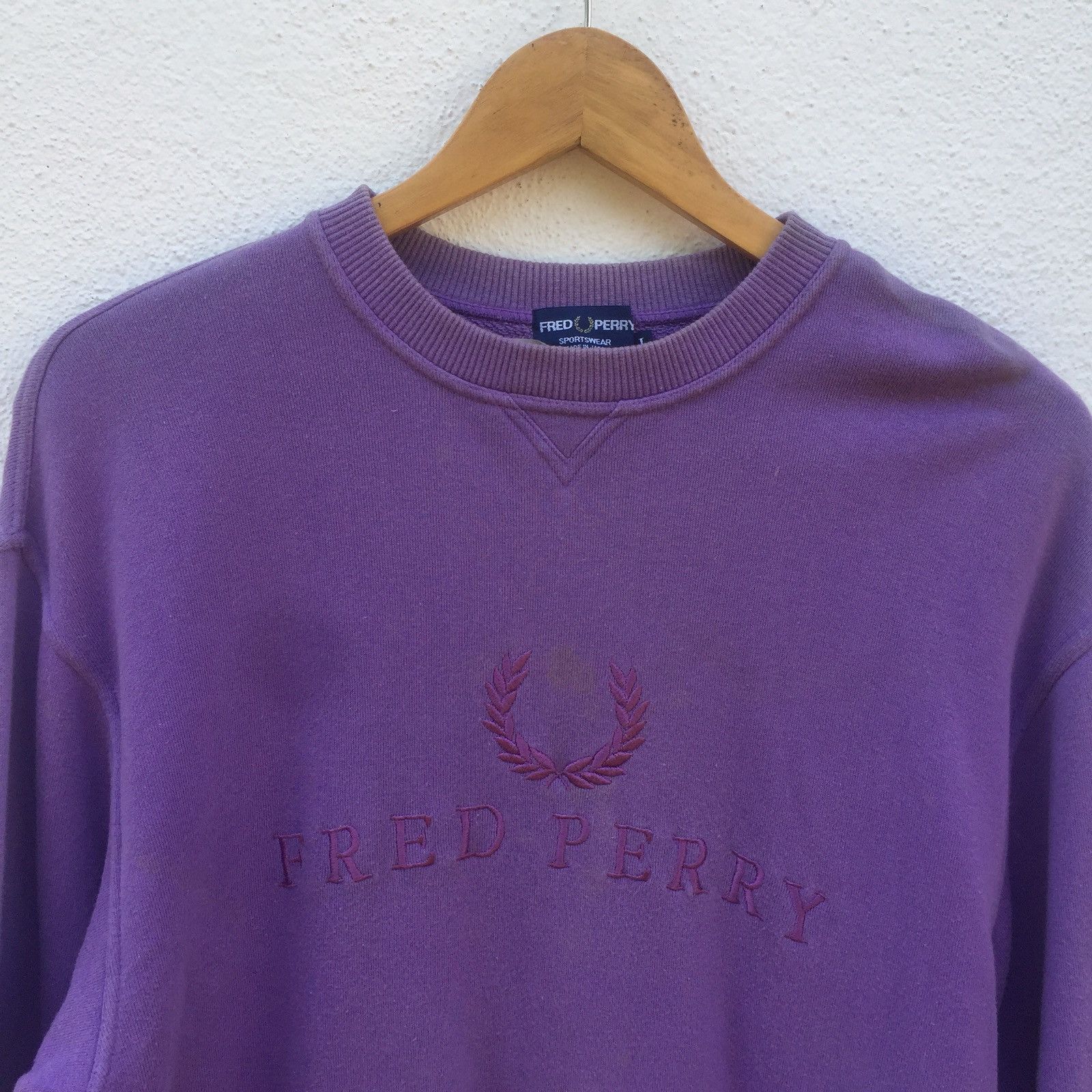 Fred Perry Vintage 90s Fred Perry Big Logo Crewneck Size US M / EU 48-50 / 2 - 2 Thumbnail