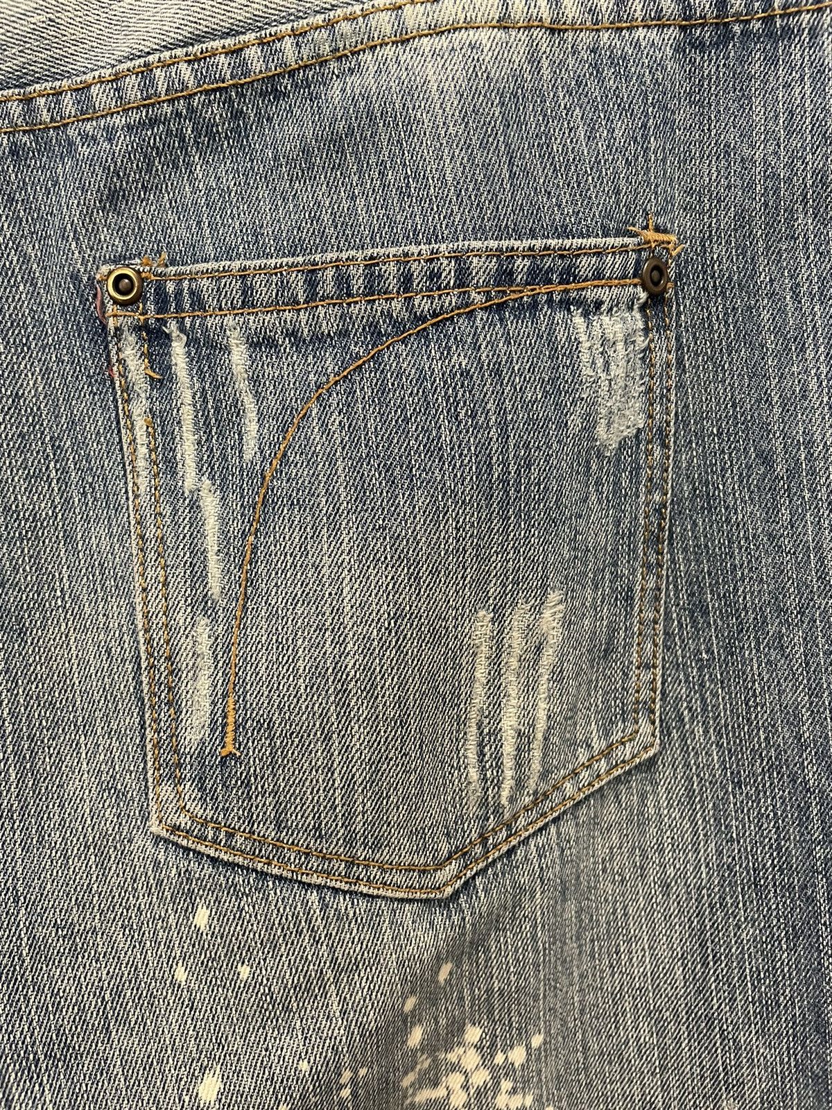 Pure Blue Japan Distressed Raw Japanese Bleached Denim Size US 34 / EU 50 - 6 Thumbnail
