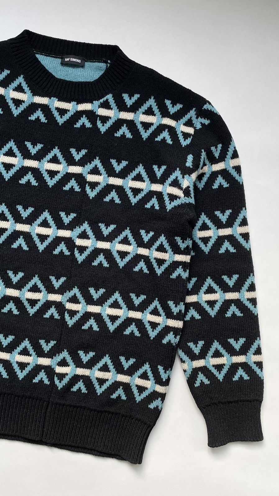 Raf Simons A/W 16 Oversized Patterned Sweater Size US XL / EU 56 / 4 - 5 Thumbnail