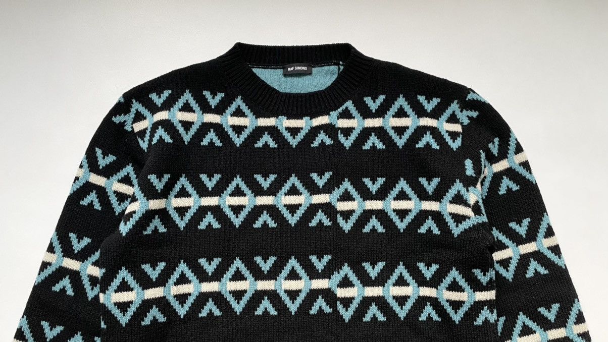 Raf Simons A/W 16 Oversized Patterned Sweater Size US XL / EU 56 / 4 - 2 Thumbnail