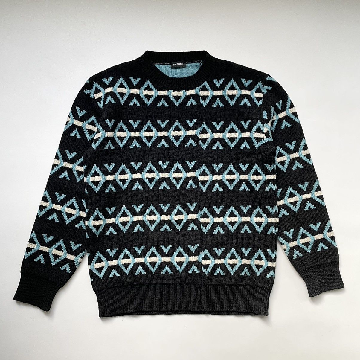 Raf Simons A/W 16 Oversized Patterned Sweater Size US XL / EU 56 / 4 - 1 Thumbnail