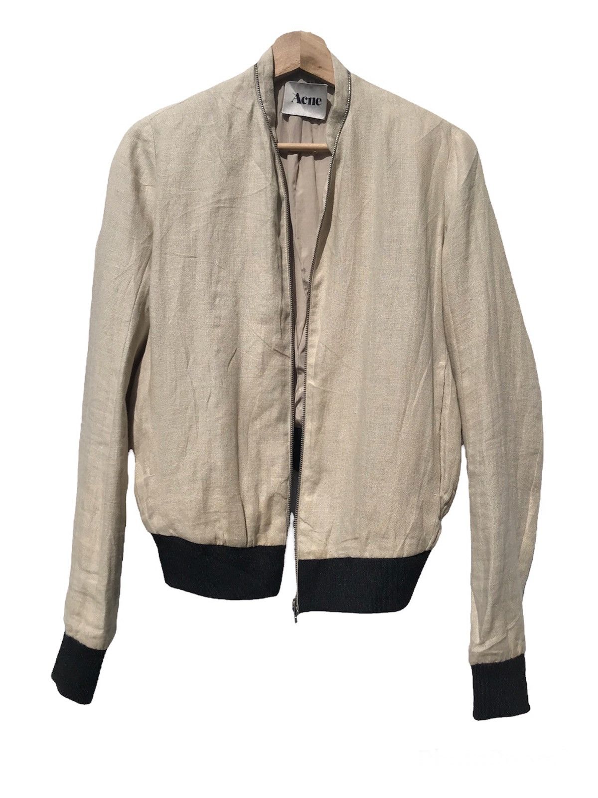 Acne Studios Acne Dark Linen PSS12 Size 34 Jacket Size XS / US 0-2 / IT 36-38 - 2 Thumbnail