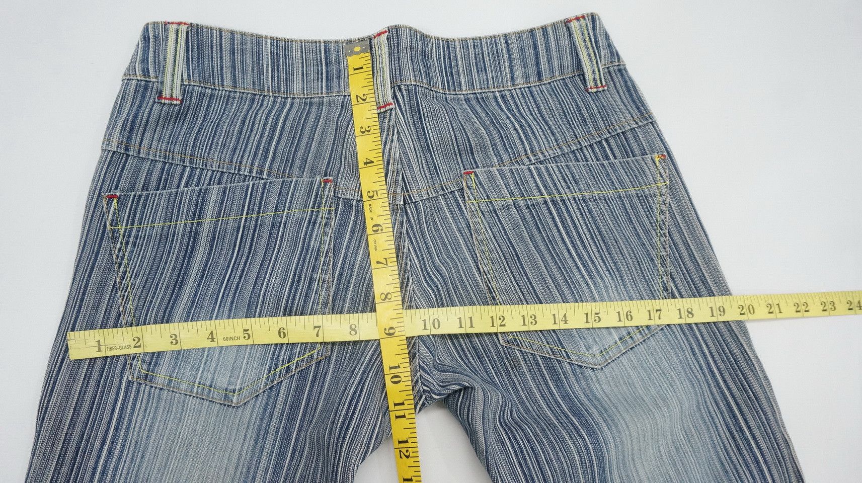 Japanese Brand Vtg ACE LOVE Japan Hickory Low Rise Women's Jeans Size 29" - 12 Thumbnail