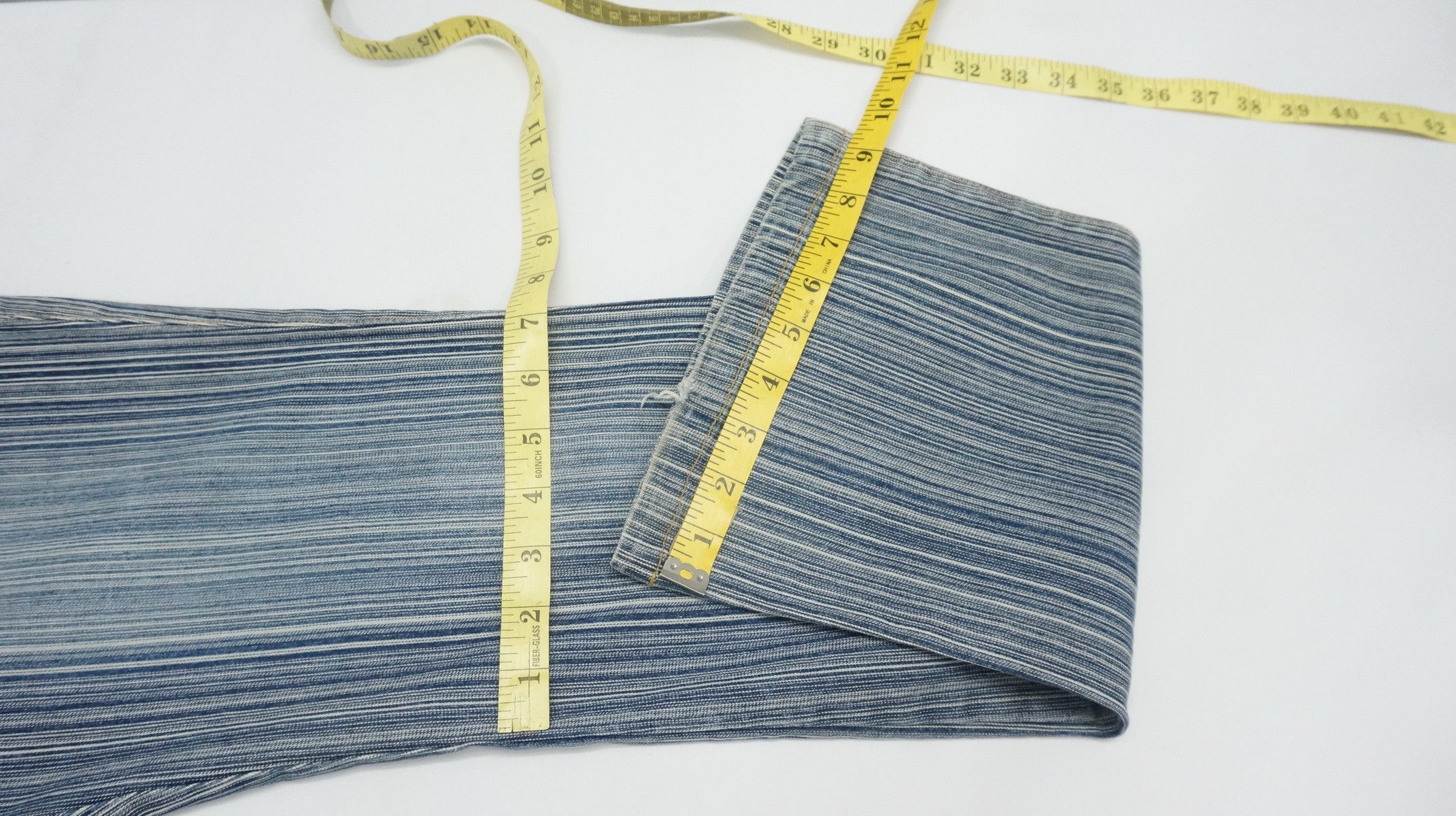 Japanese Brand Vtg ACE LOVE Japan Hickory Low Rise Women's Jeans Size 29" - 11 Thumbnail