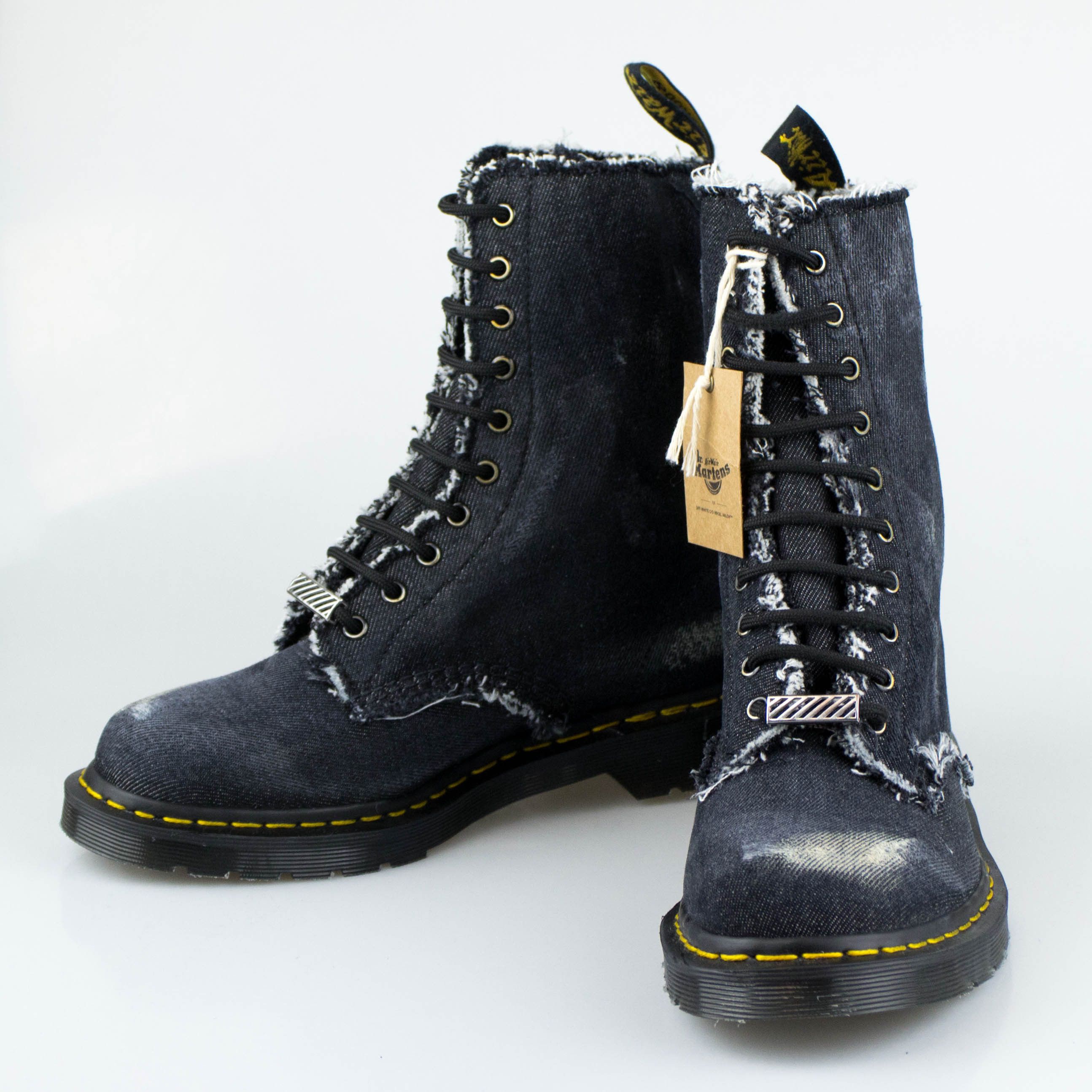 Off white dr martens denim online