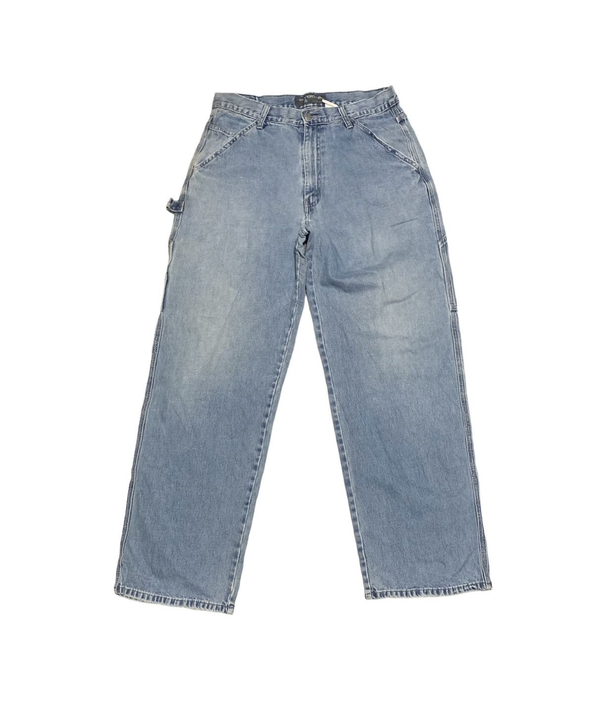 image of Levis Silver Tab Carpenter Baggy Jeans in Blue Denim, Men's (Size 32)
