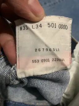 Levi's Vintage 90s Levis 501 XX Faded Blue Jeans Made In Usa Size US 29 - 9 Thumbnail