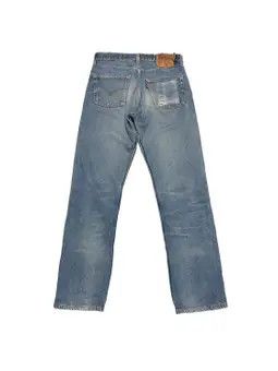 Levi's Vintage 90s Levis 501 XX Faded Blue Jeans Made In Usa Size US 29 - 2 Thumbnail