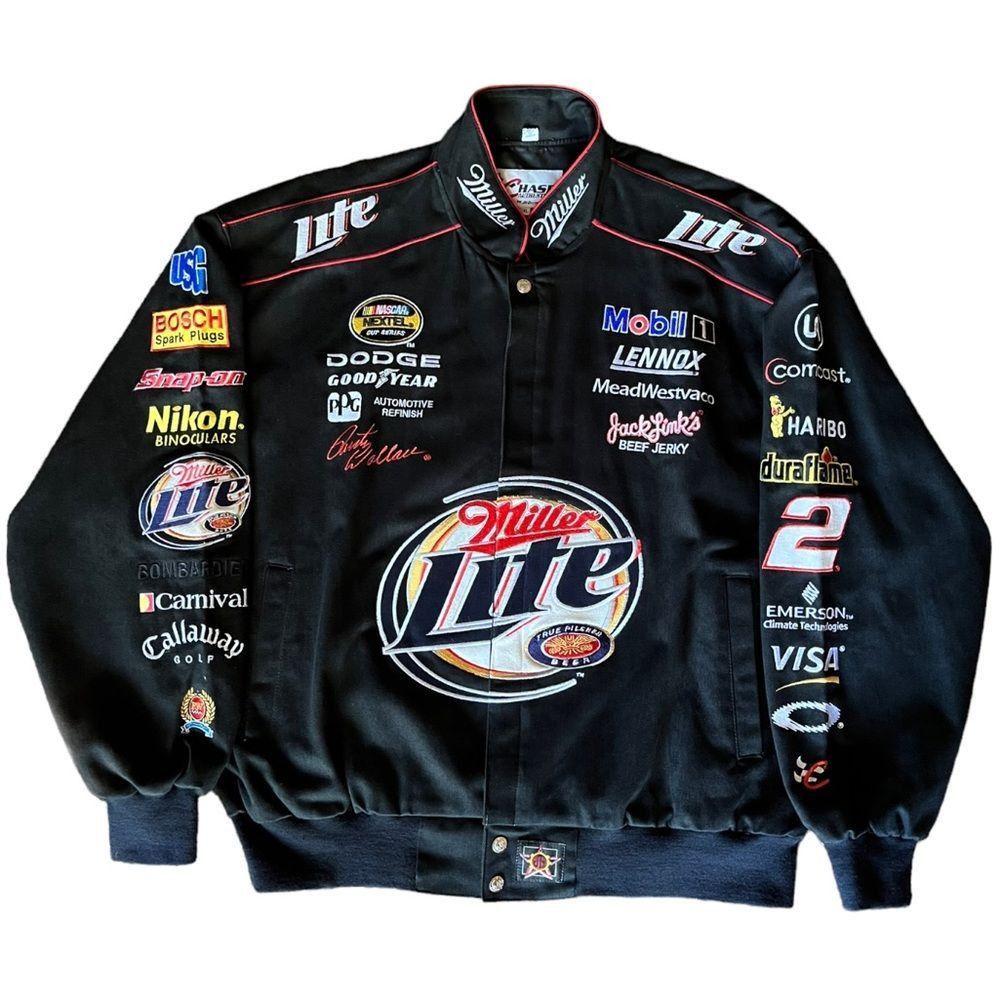 NASCAR VINTAGE NASCAR RUSTY WALLACE MILLER LITE JEFF HAMILTON RACIN ...