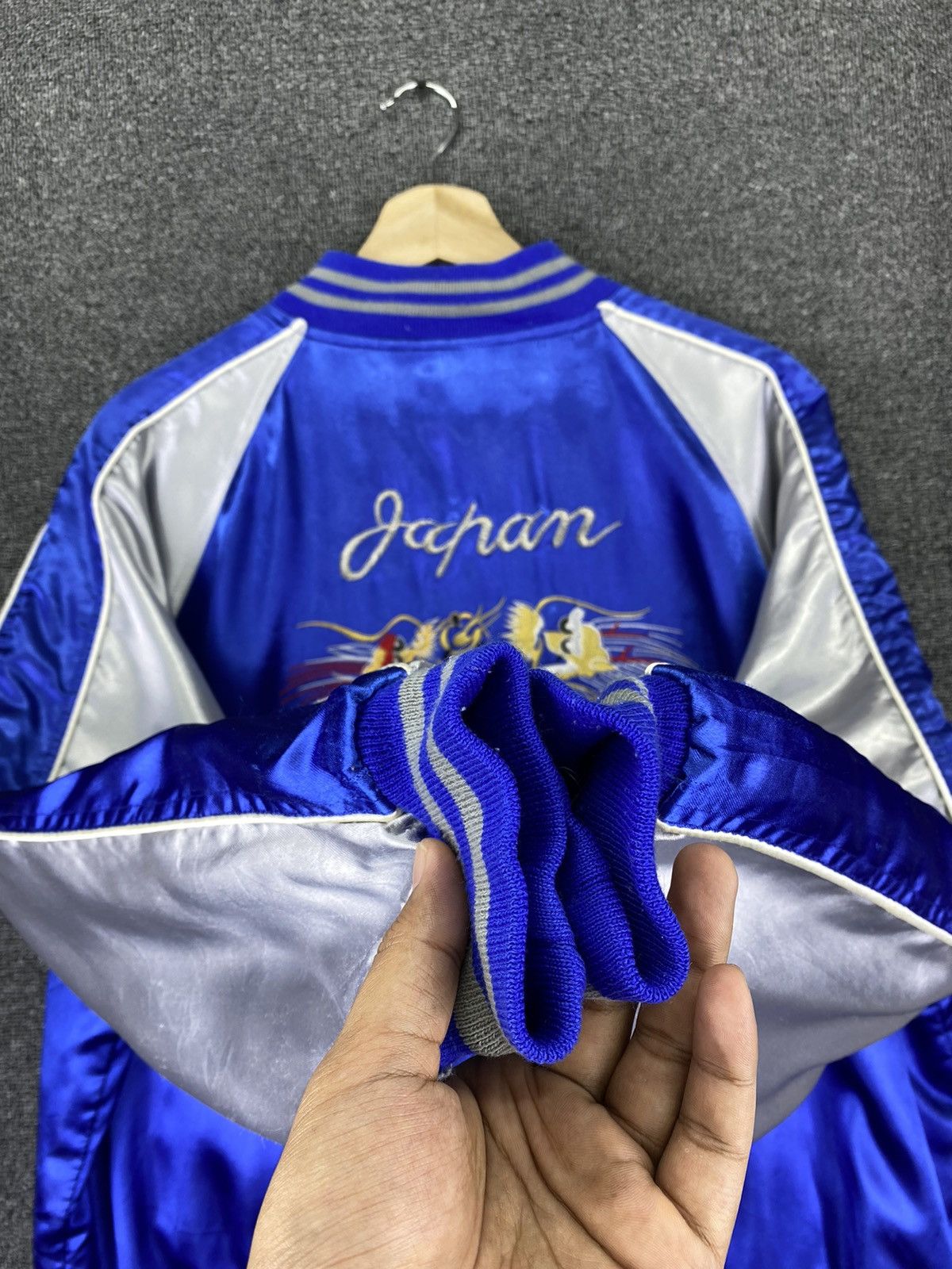 Japanese Brand Vintage Sukajan Dragon Embroidery Big Logo Souvenir Jacket Size US L / EU 52-54 / 3 - 7 Thumbnail