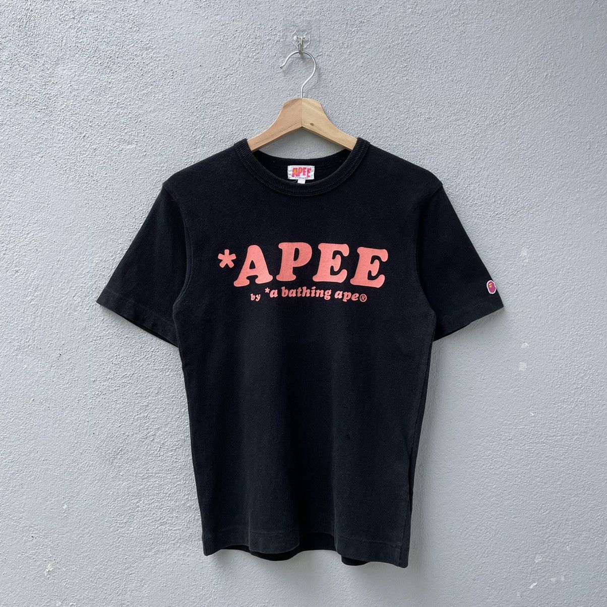 image of Bape Vintage Apee By A Bathing Ape Tee in Black, Women's (Size Small)