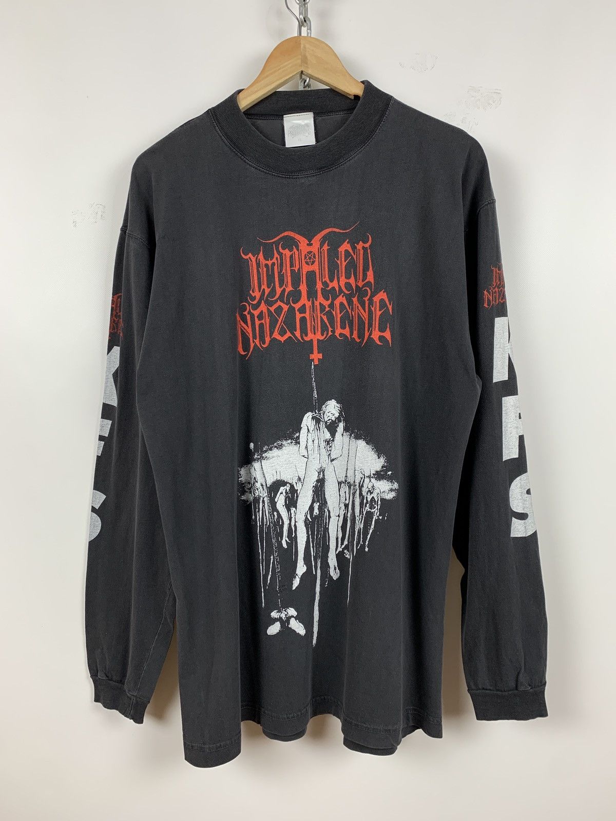Band Tees Vintage Impaled Nazarene Is The Only Law Long Sleeve Shirt Size US XL / EU 56 / 4 - 1 Thumbnail
