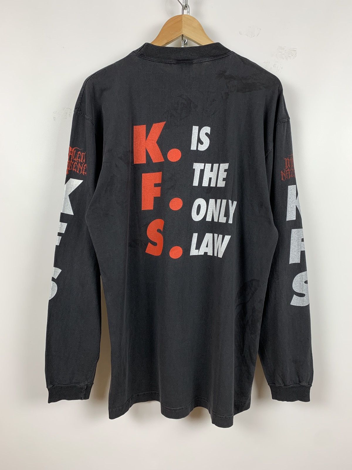 Band Tees Vintage Impaled Nazarene Is The Only Law Long Sleeve Shirt Size US XL / EU 56 / 4 - 2 Thumbnail