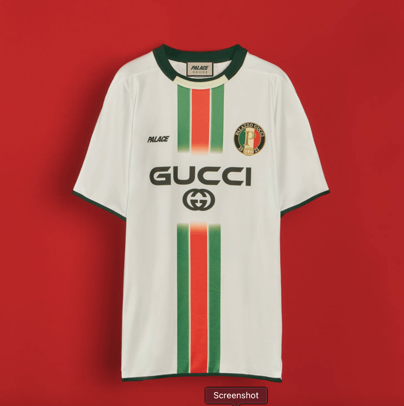 Gucci x Palace Printed football top technical jersey T-shirt