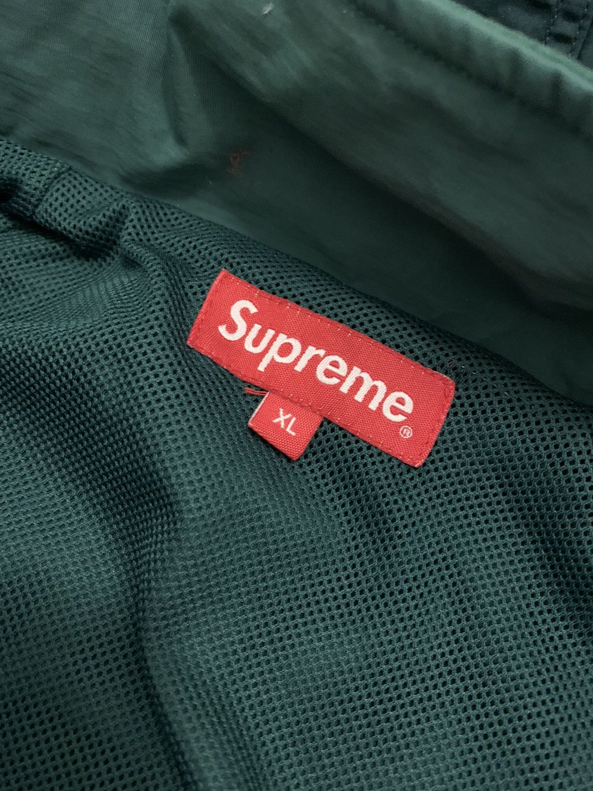 Supreme Supreme Court half zip pullover jacket green extra large xl |  Grailed