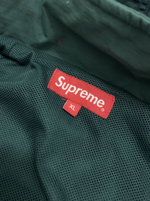 Supreme Supreme Court half zip pullover jacket green extra large