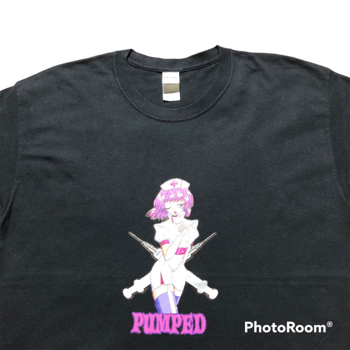 Anime Rare‼️🔥Anima Pumped Parody Hooks Ups T -Shirt Size US M / EU 48-50 / 2 - 3 Thumbnail