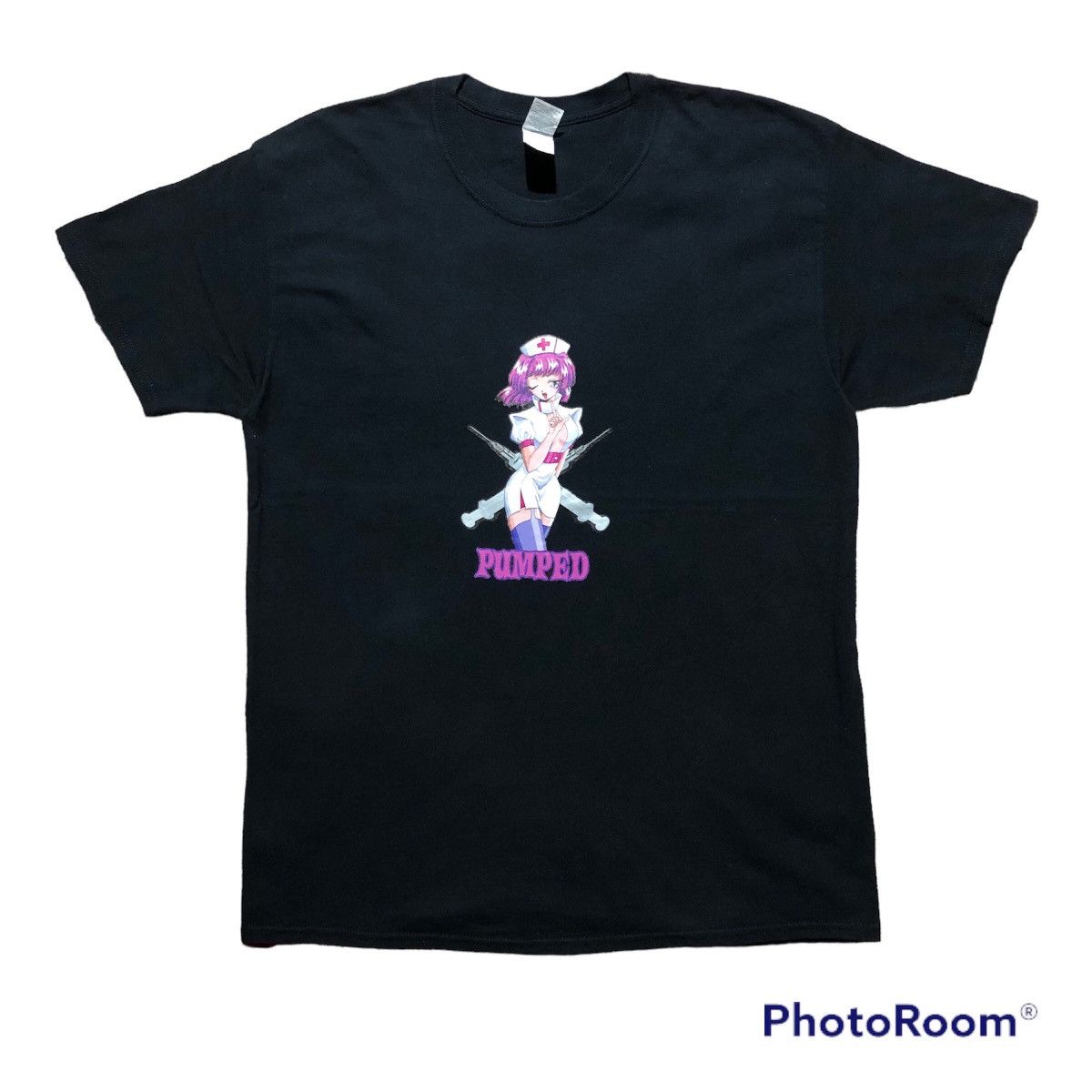 Anime Rare‼️🔥Anima Pumped Parody Hooks Ups T -Shirt Size US M / EU 48-50 / 2 - 1 Thumbnail