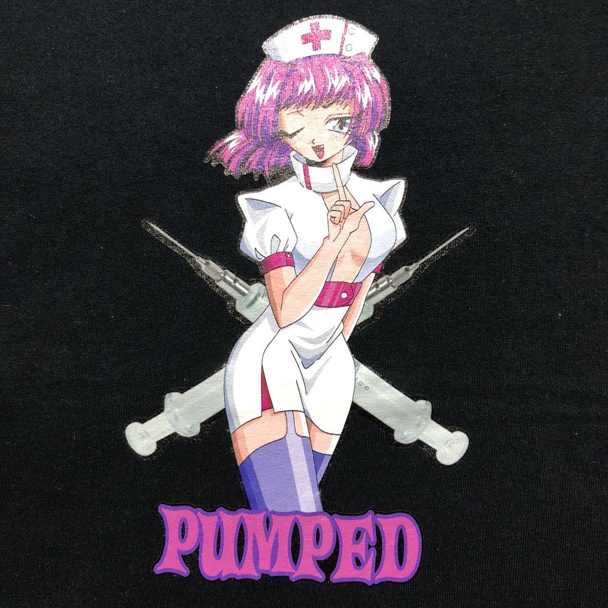 Anime Rare‼️🔥Anima Pumped Parody Hooks Ups T -Shirt Size US M / EU 48-50 / 2 - 4 Thumbnail
