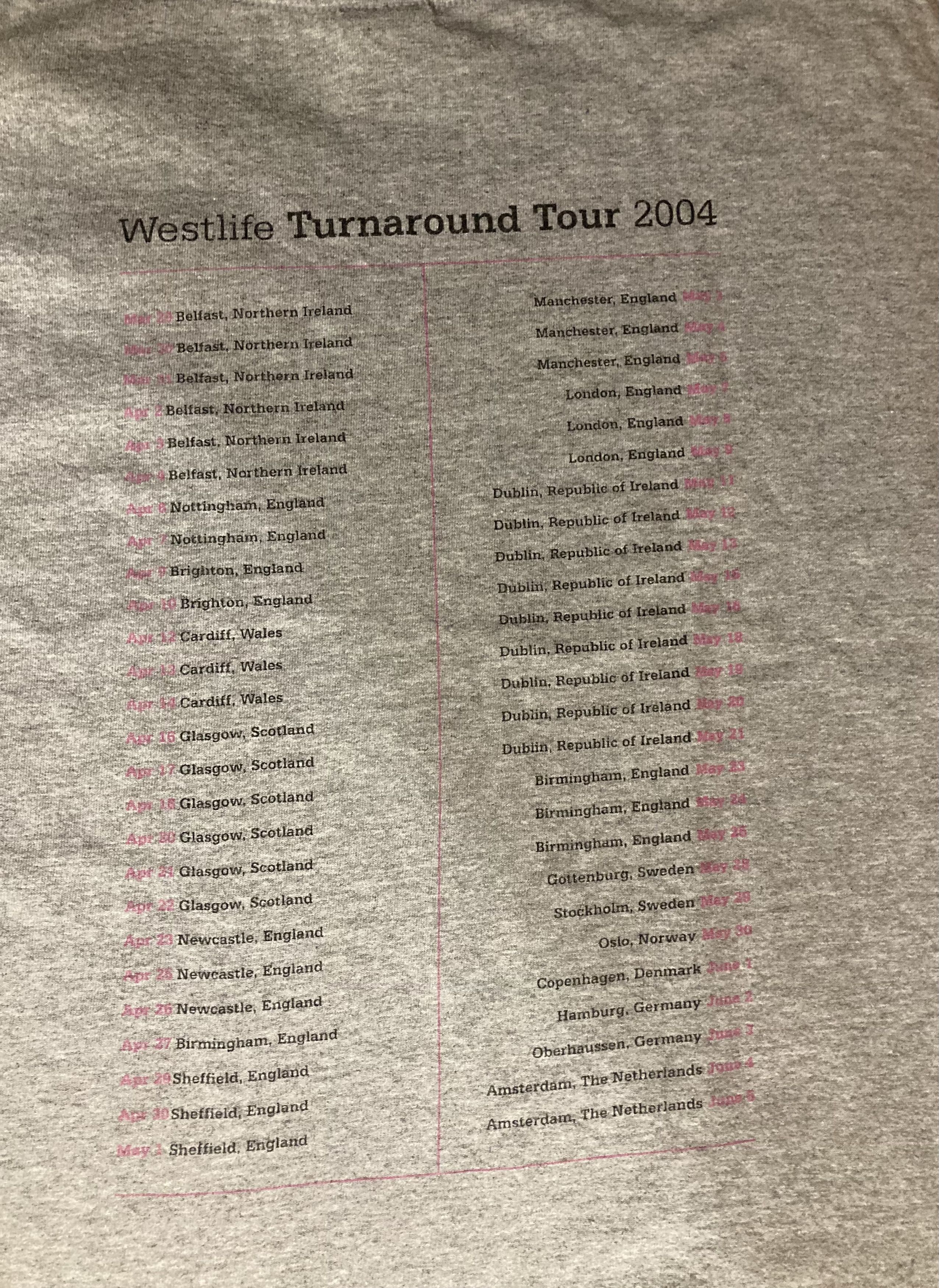 Band Tees Vintage Westlife Band Tee Like a Backstreetboys Take That Size US L / EU 52-54 / 3 - 2 Thumbnail